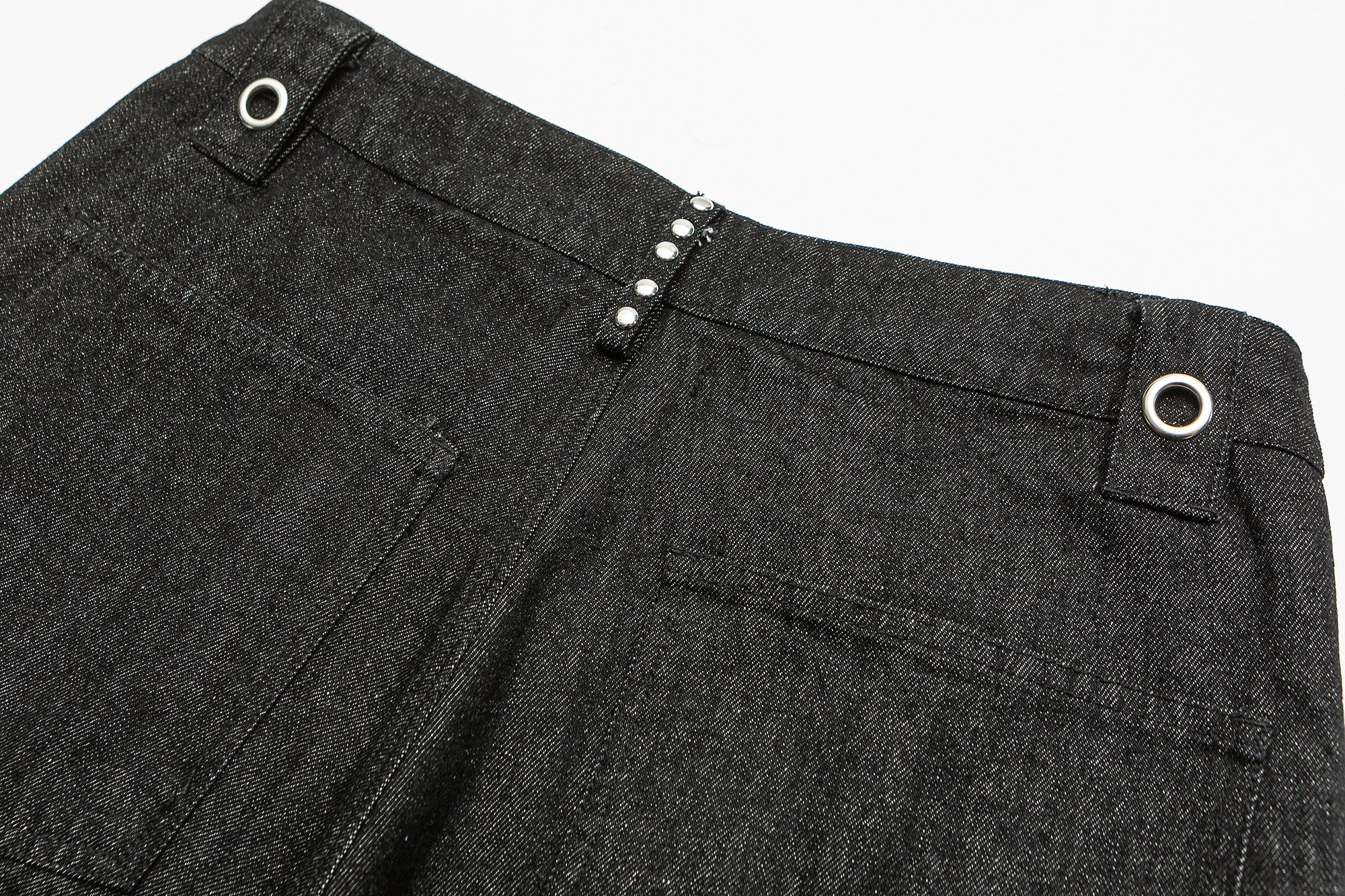 ME DA IGUAL Studded Wide-Leg Denim Pants