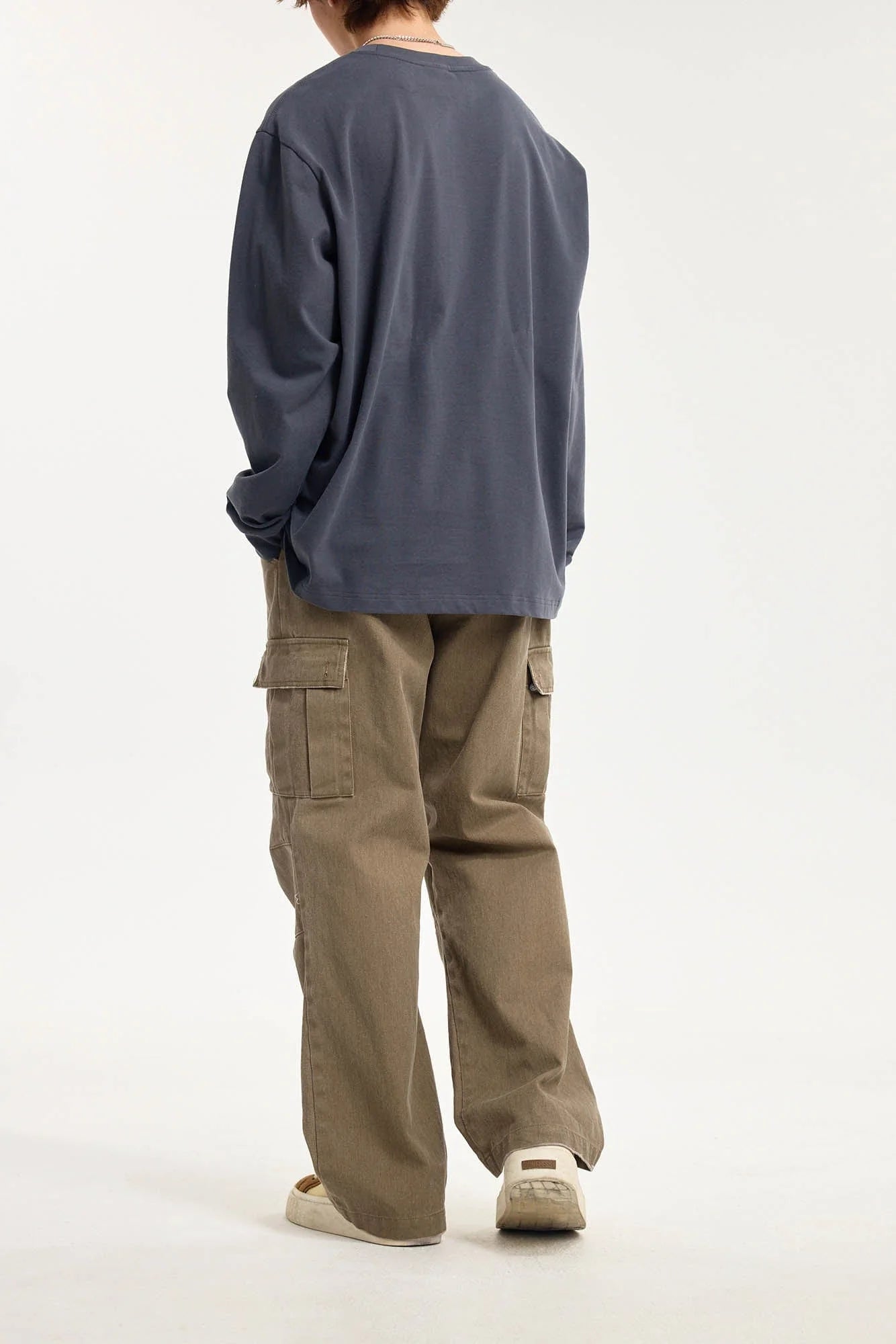 BONELESS Pleated Bellows Pocket Cargo Pants