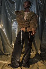 RECOVER ZONE Camo Faux-Fur Collar Bomber Jacket