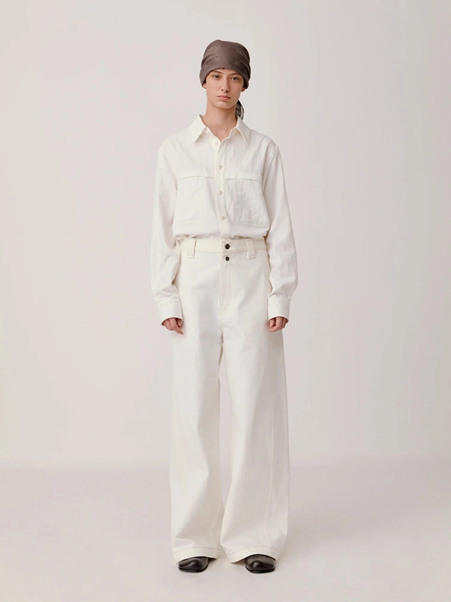 OPICLOTH Minimal Stitch Tencel-Blend Shirt