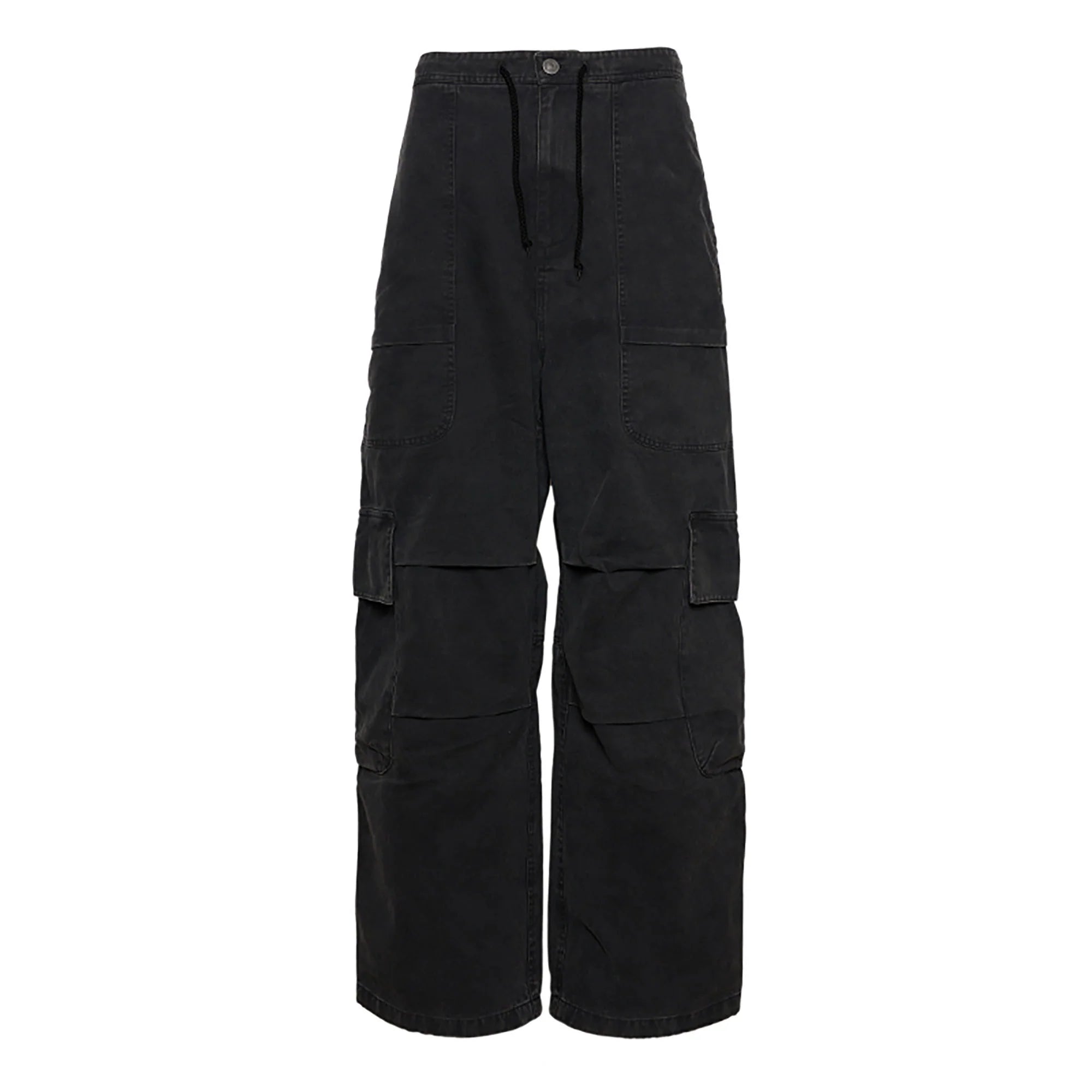 PMW Multi-Pocket Washed Cargo Jeans