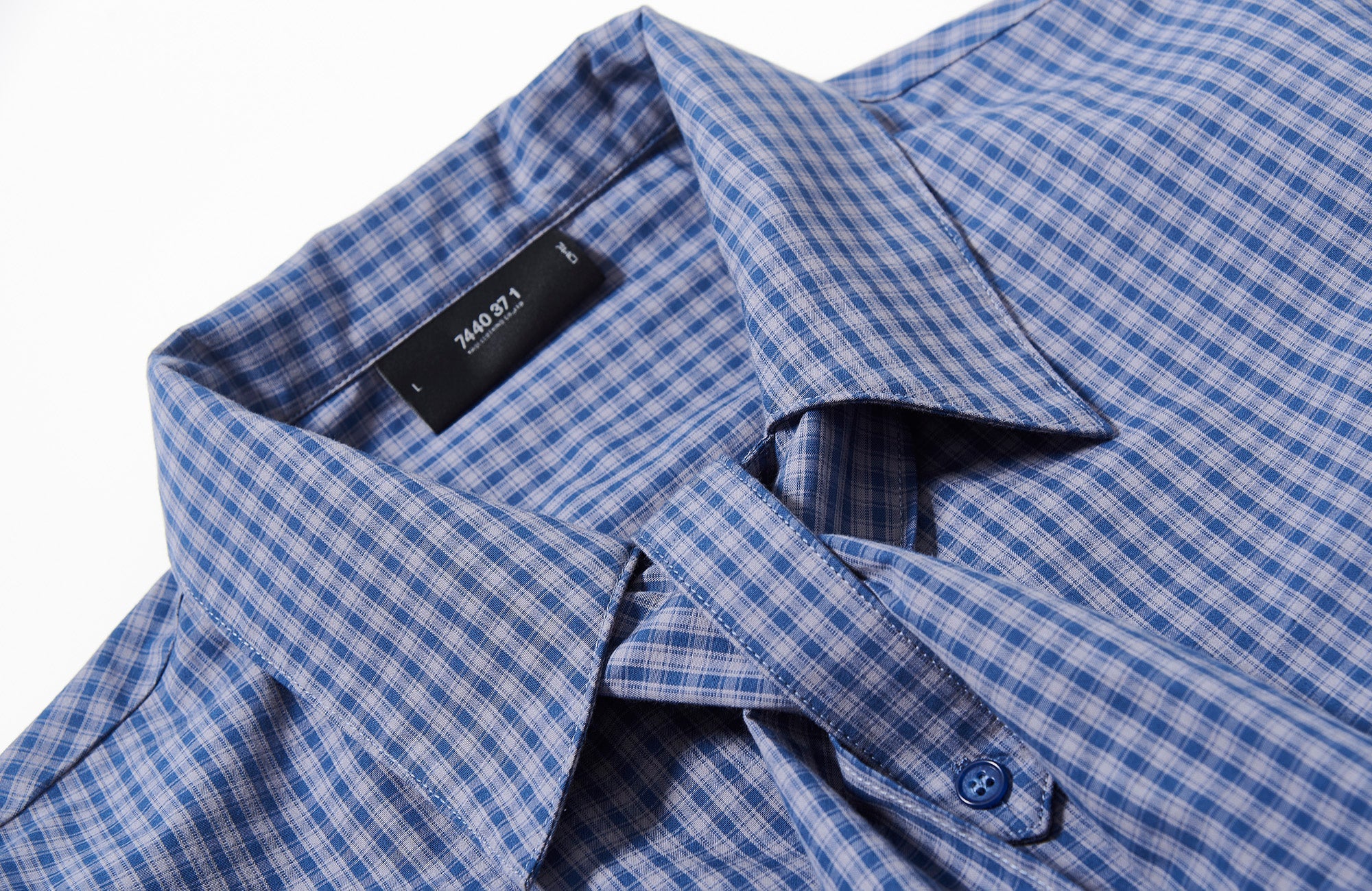 7440 37 1 Plaid Neck Tie Shirt