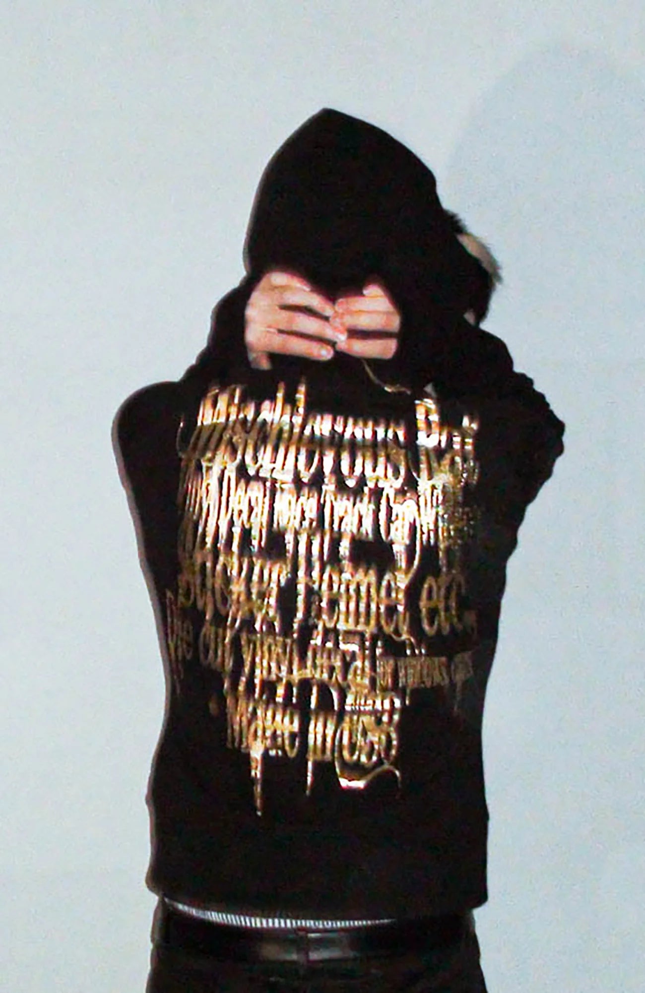 PCCVISION Foil Graphic Slim Zip-Up Hoodie