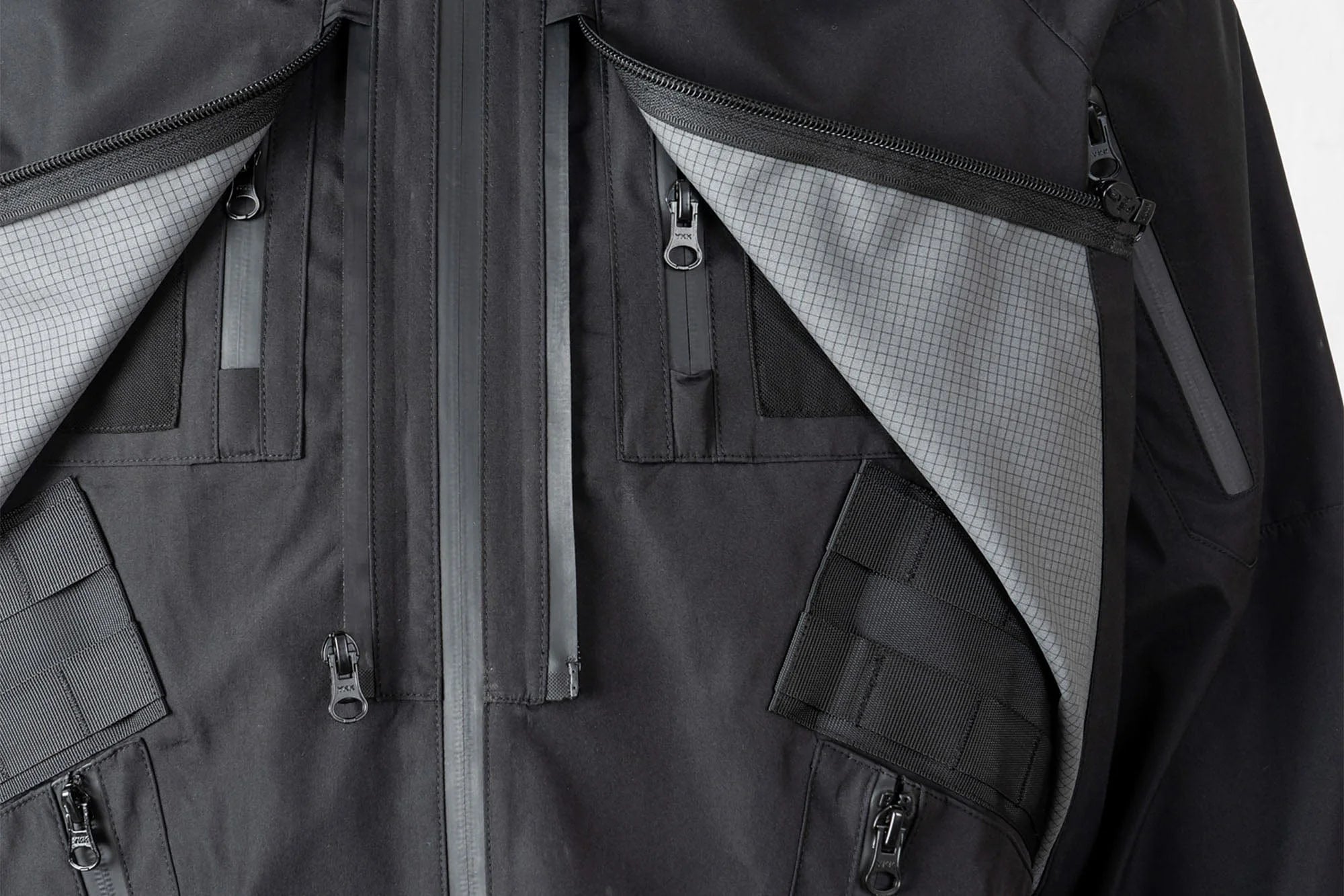 CATSSTAC Layered Multi-Pocket Waterproof Hooded Jacket