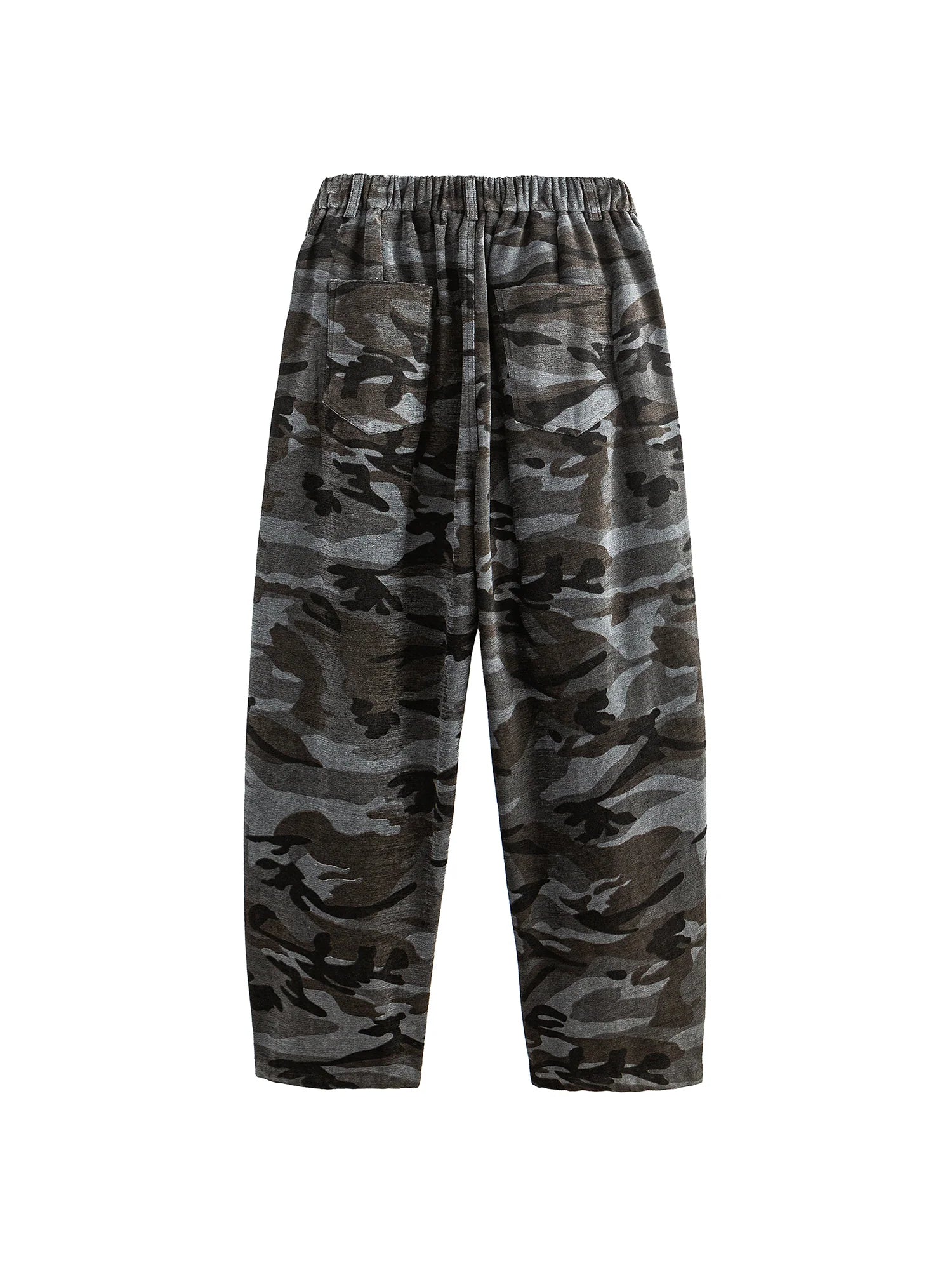 ME DA IGUAL Camo Elastic Waistband Tappered Pants