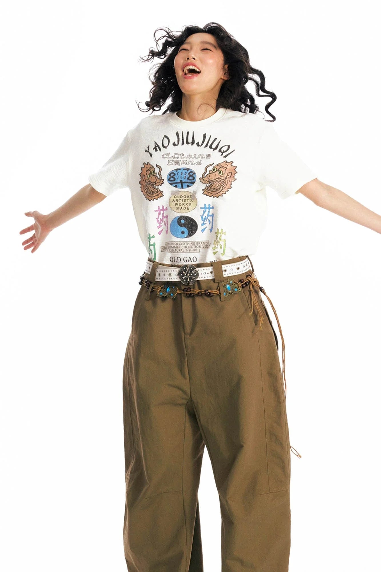 1997 POSTOFFICE Twin Dragon Graphic T-Shirt