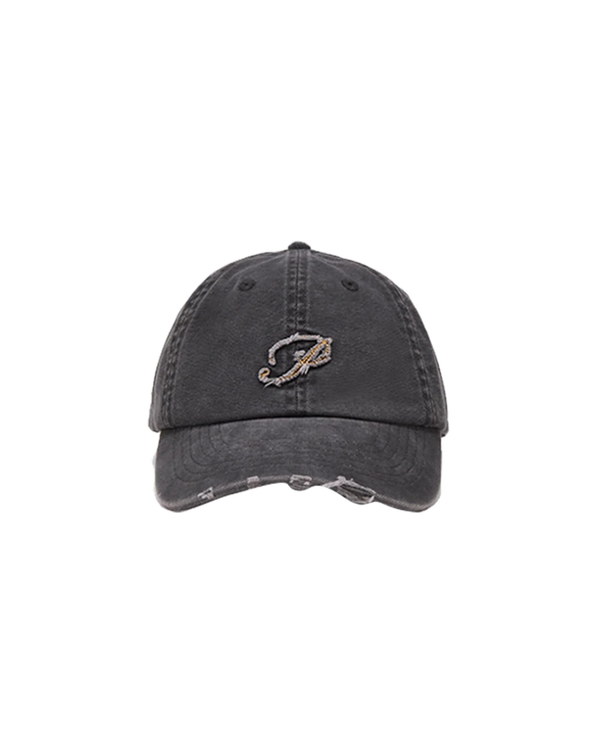 OPICLOTH Distressed LOGO Embroidered Cap