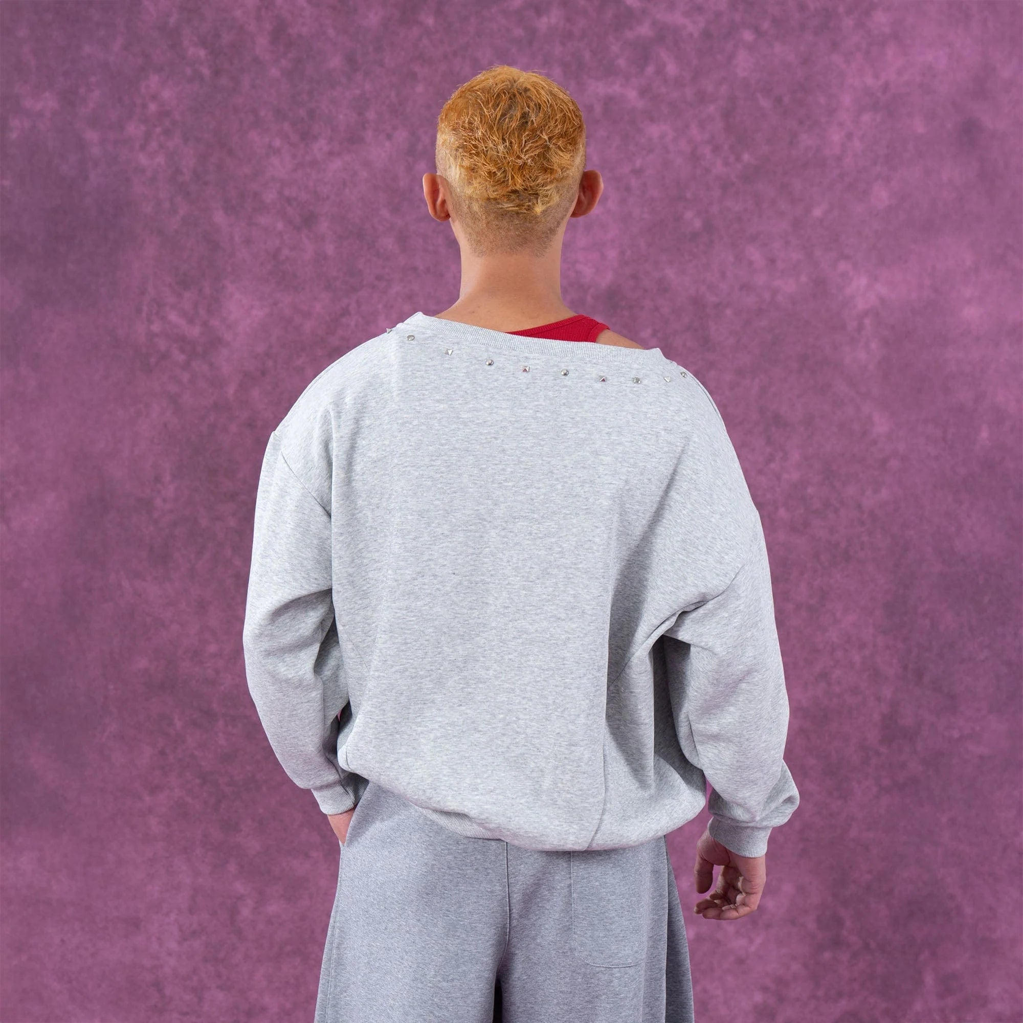 CLP No.96 Patch Studded Sweatshirt