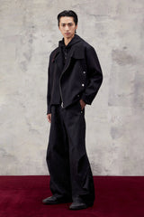 ALVNG AR ANTS Asymmetric Dual-Zip Layered Collar Jacket