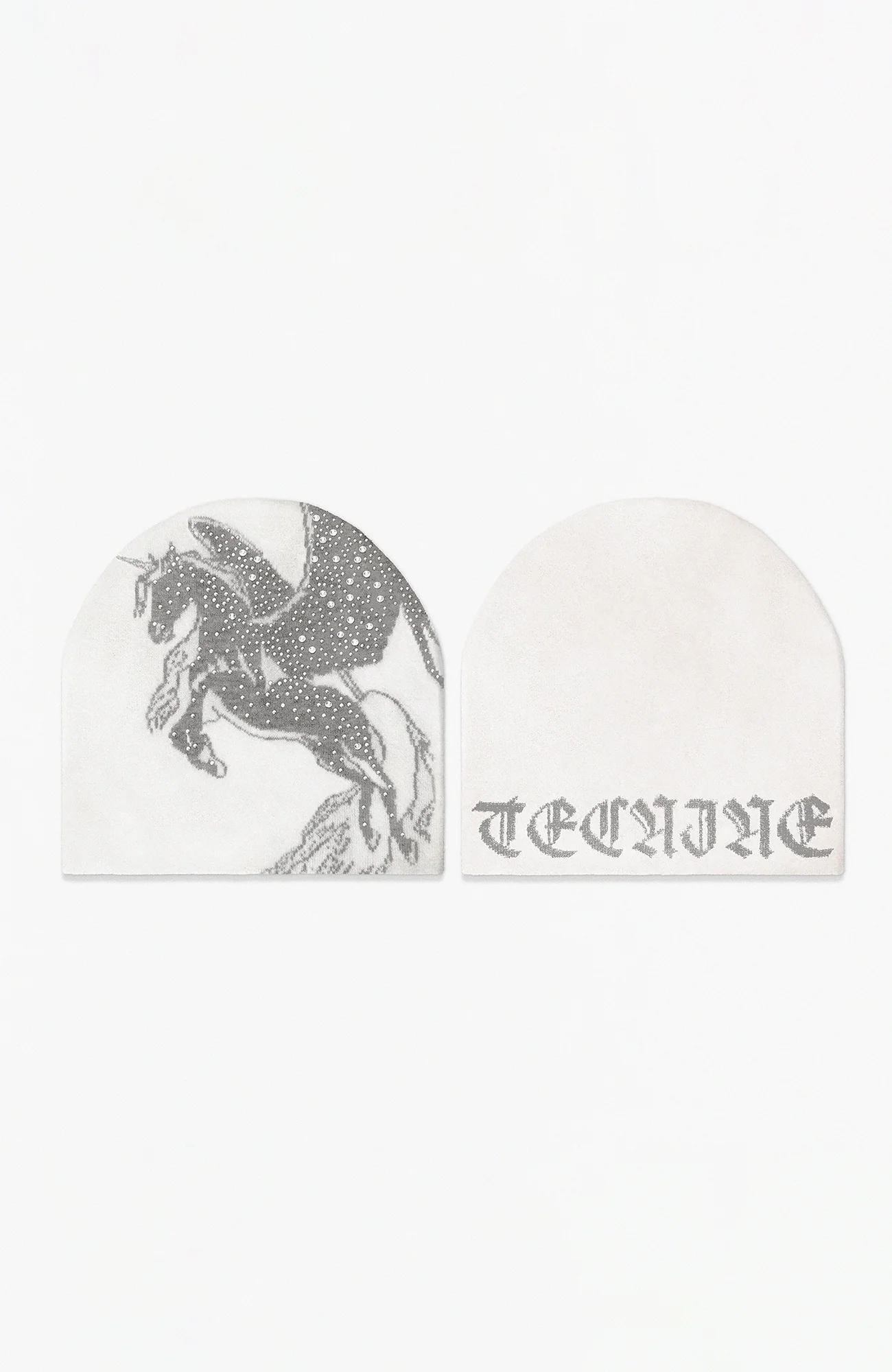 TECNINEGROUP Jacquard Diamond Knit Beanie