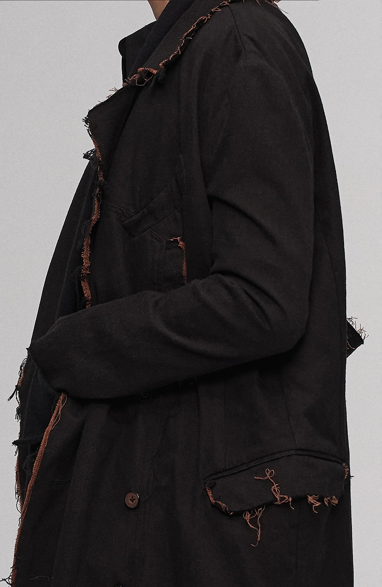 ILNya Nieternite Nifutur Raw-Edge Wool-Blend Longline Coat