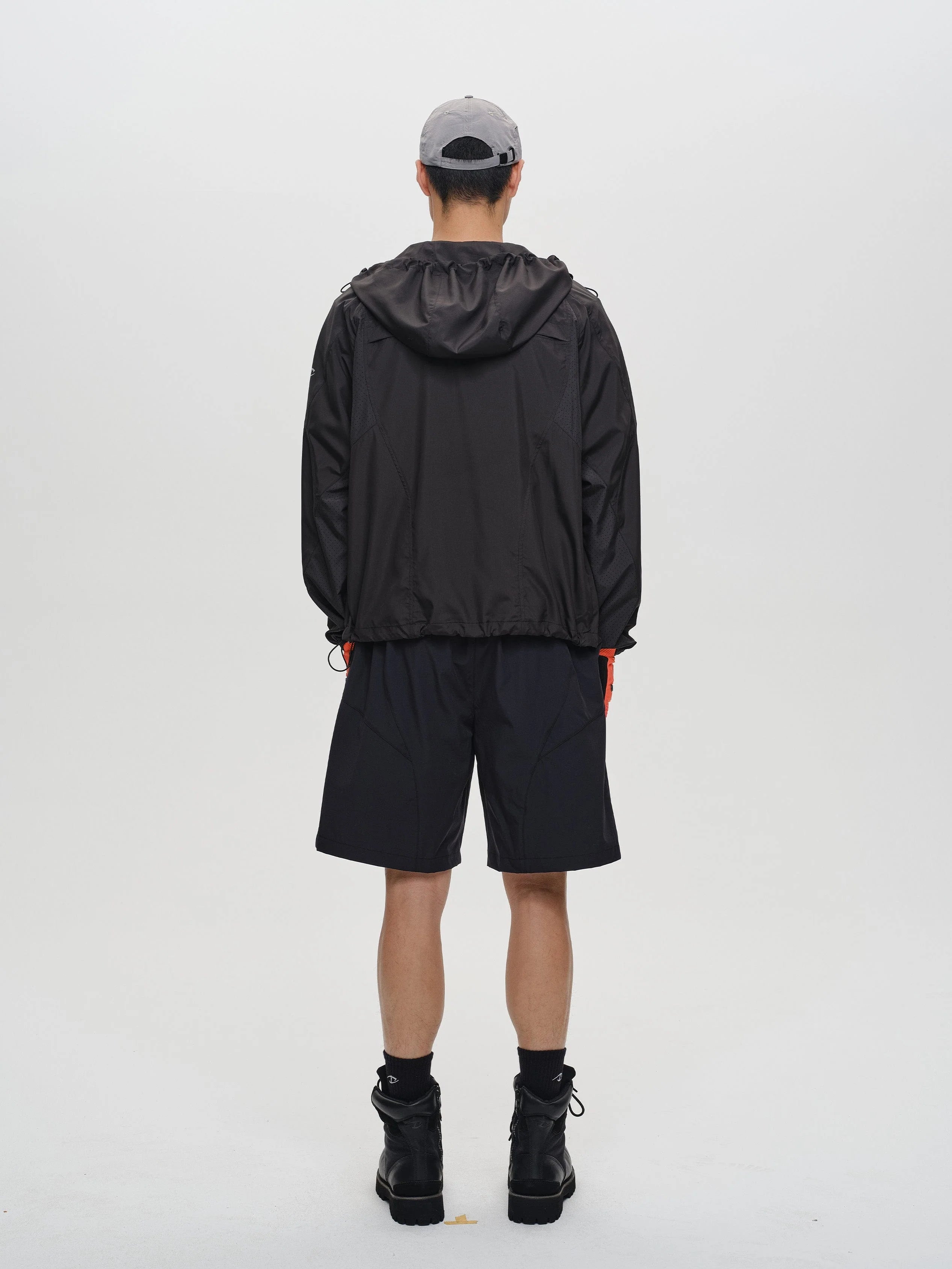 CATSSTAC Spliced Laser-Perforated Waterproof UV Production Hooded Jacket