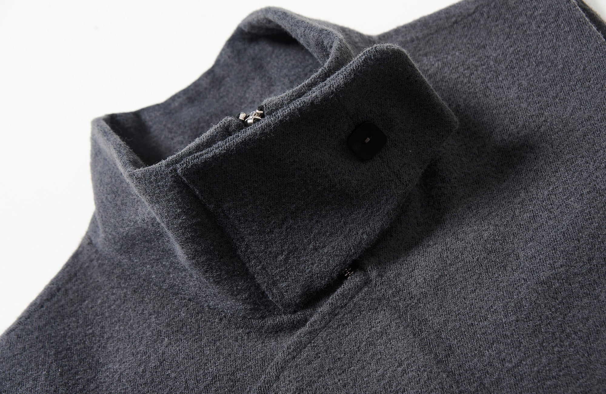 7440 37 1 Asym Placket Drawstring Hem Padded Vest
