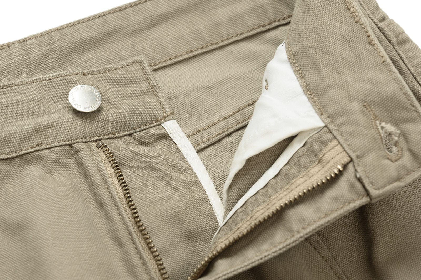 OKAYTHXBYE Washed Button Flap-Pocket Cargo Pants