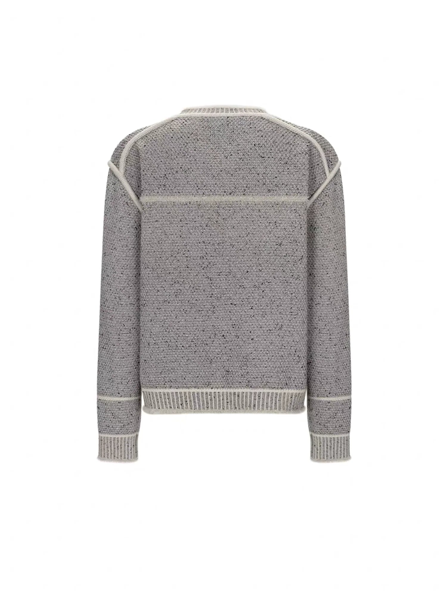 TIWILLTANG Contrast Stitch Knit Jacket