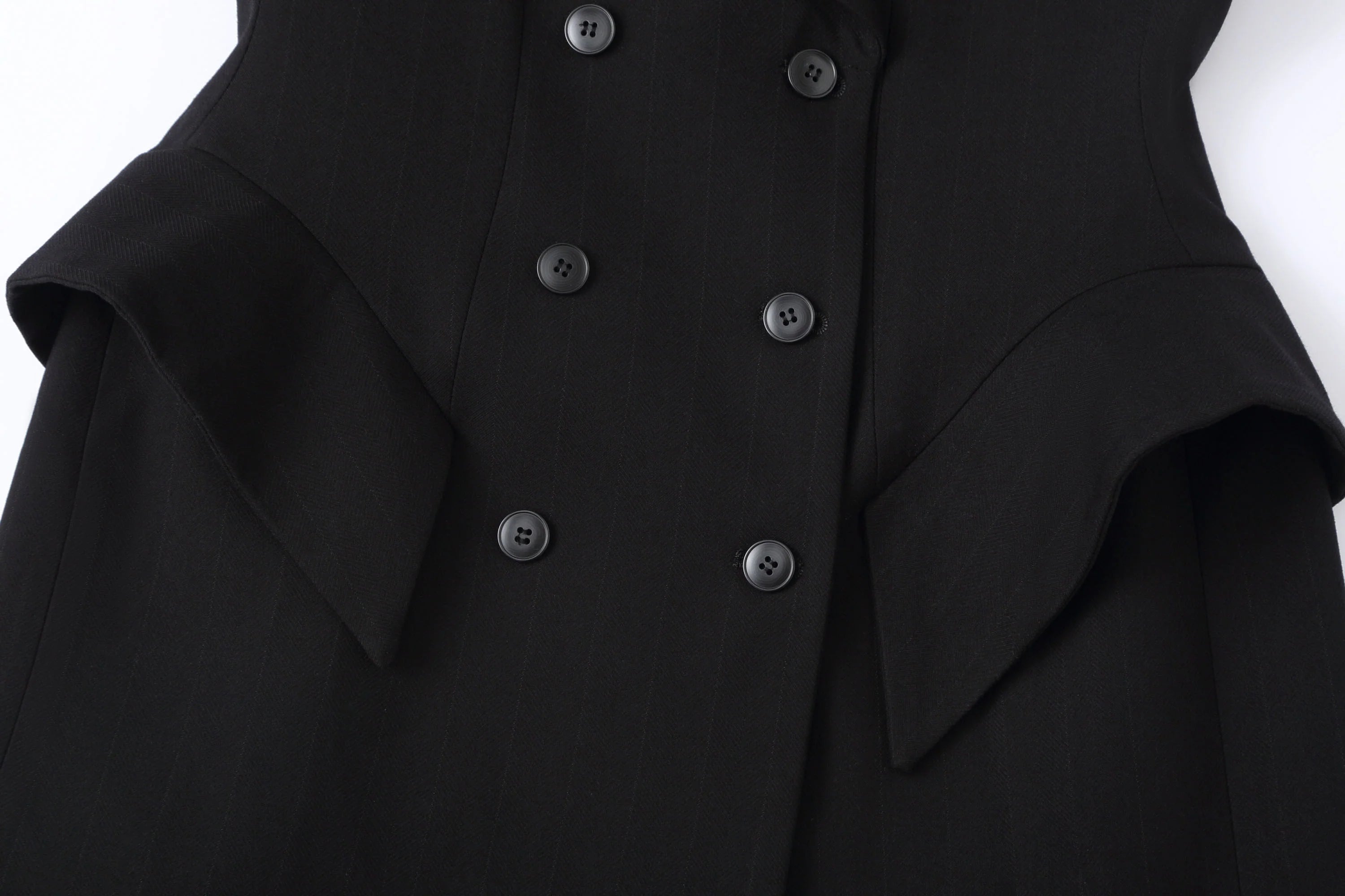 CLP Double-Breasted Cinched-Waist Blazer