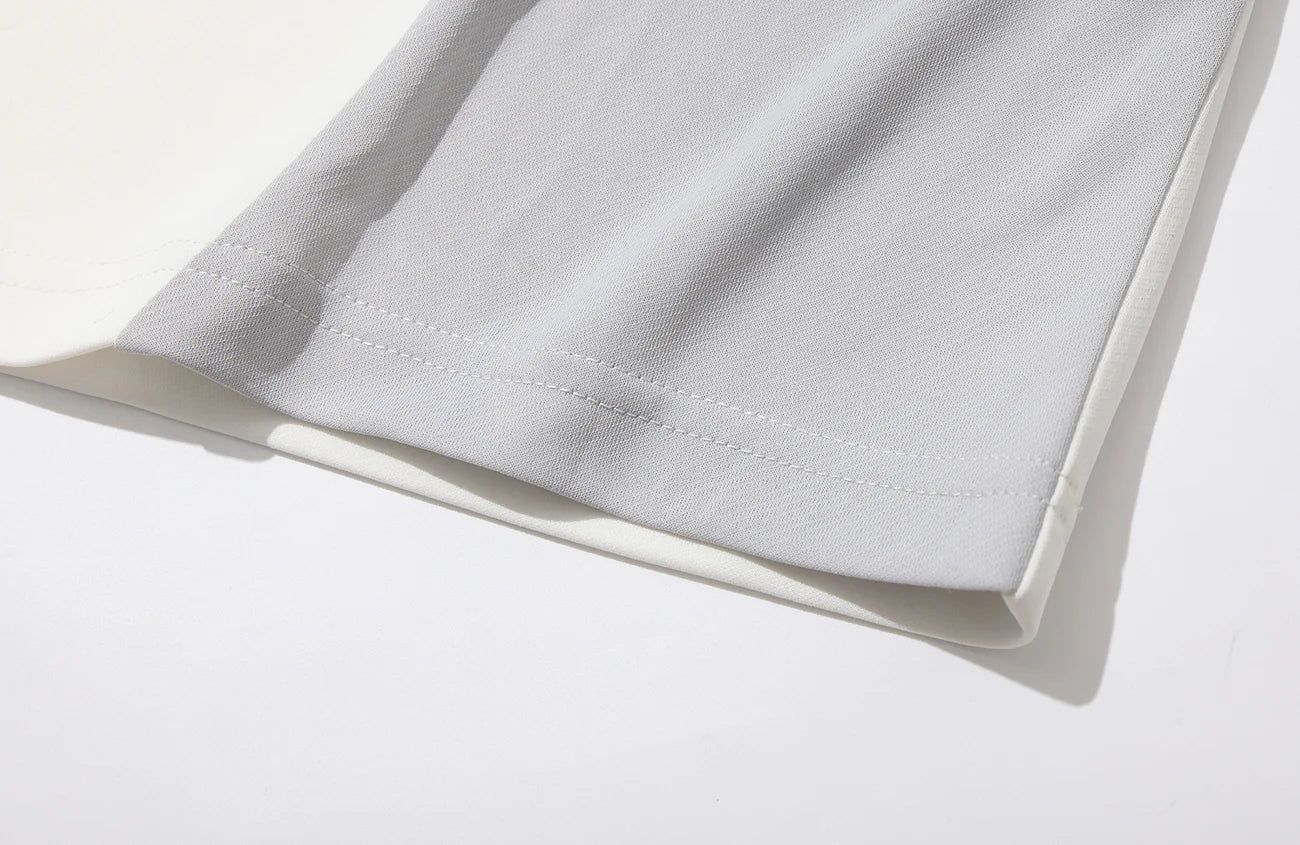 UMAMIISM Quick-Dry Striped Raglan Zip-Up Tee
