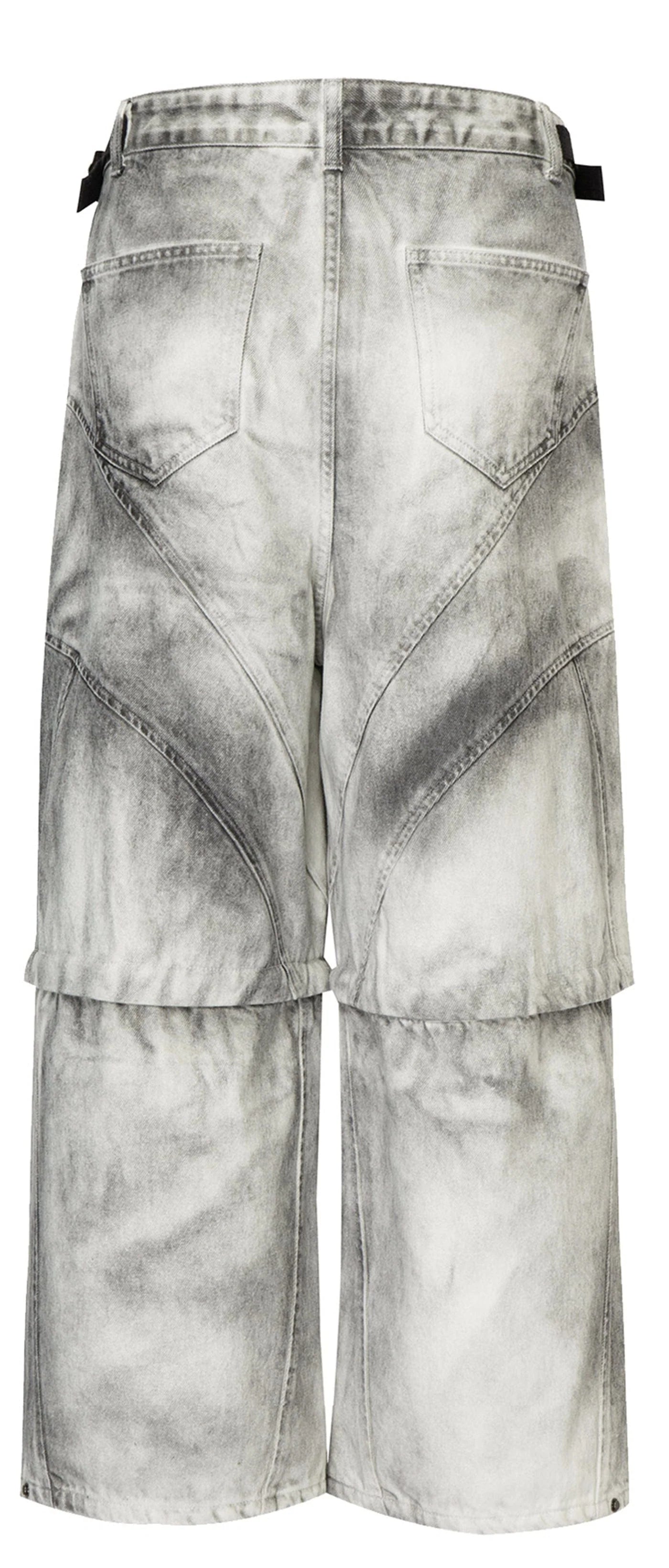 F2CE Distressed Detachable Parachute Pants