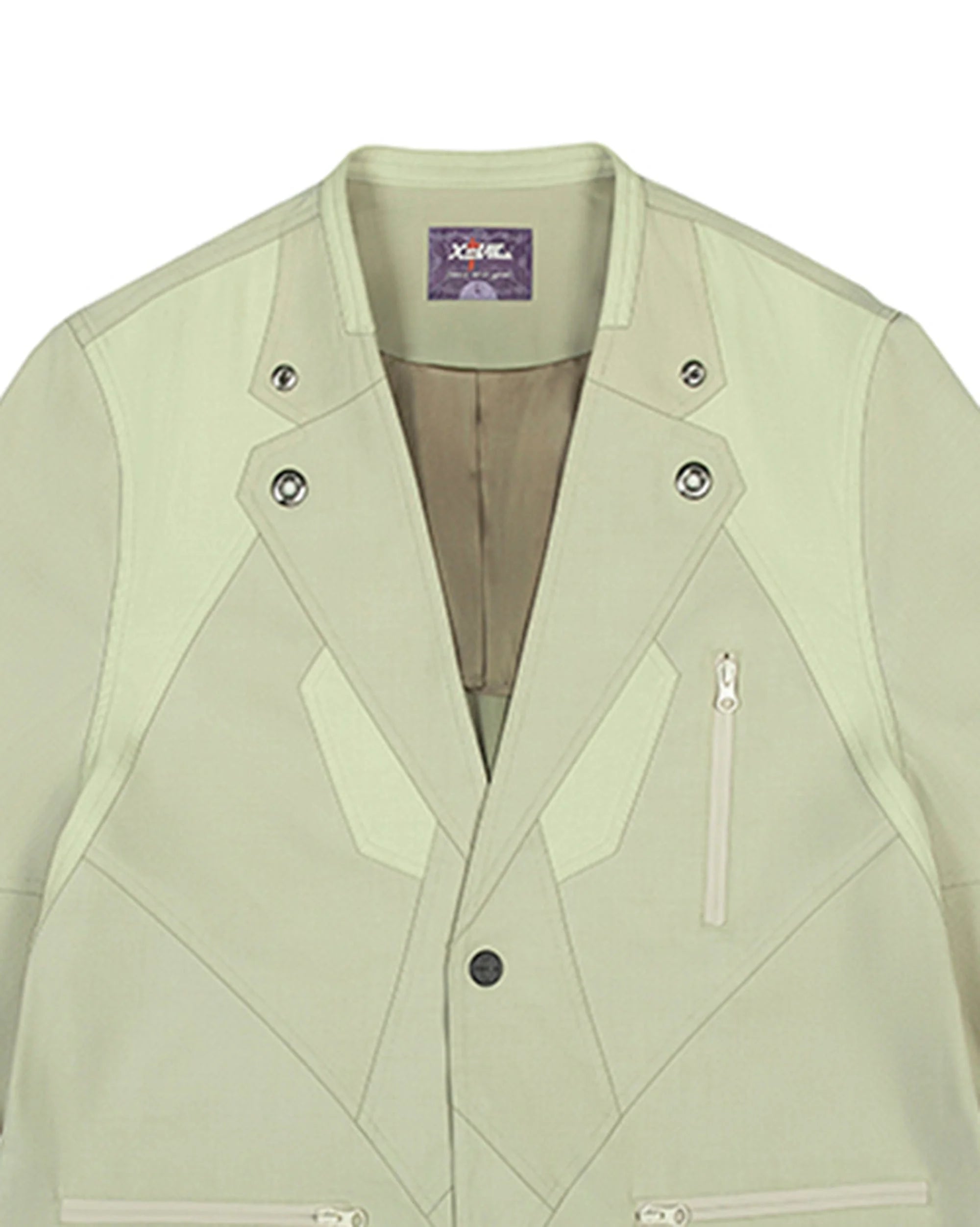 XIPHEVIL Demiurge IV Mesh Metal Short-Sleeve Blazer Green