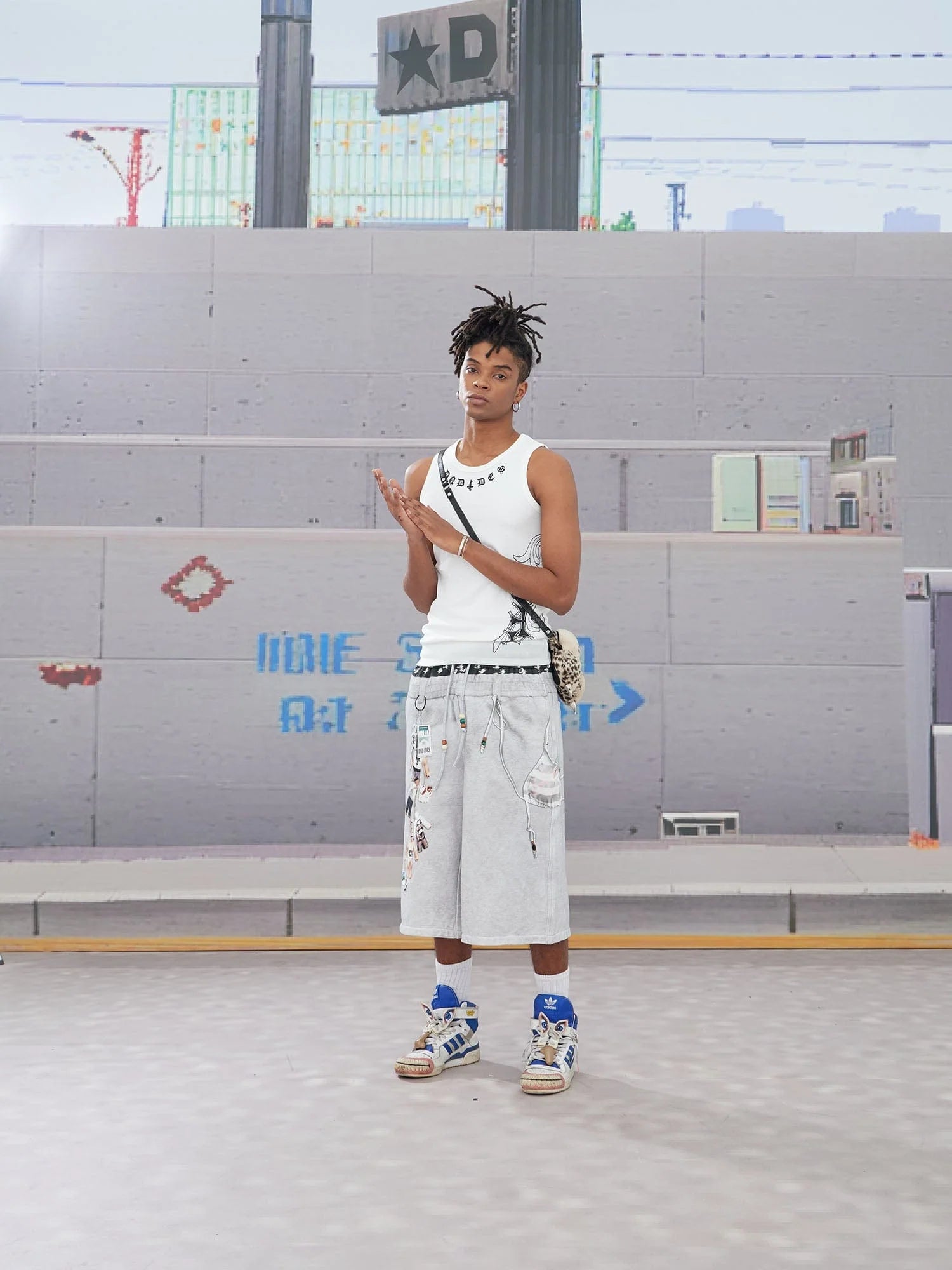 DND4DES Keychain Double-Waist Graphics Shorts