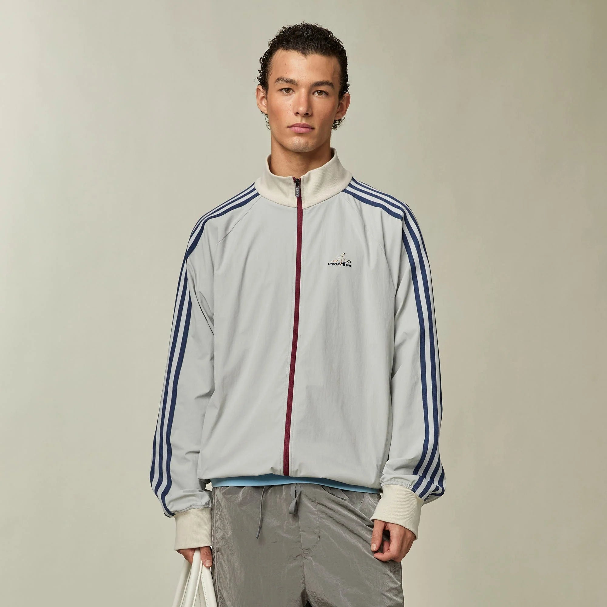 UMAMIISM Retro Striped Track Jacket