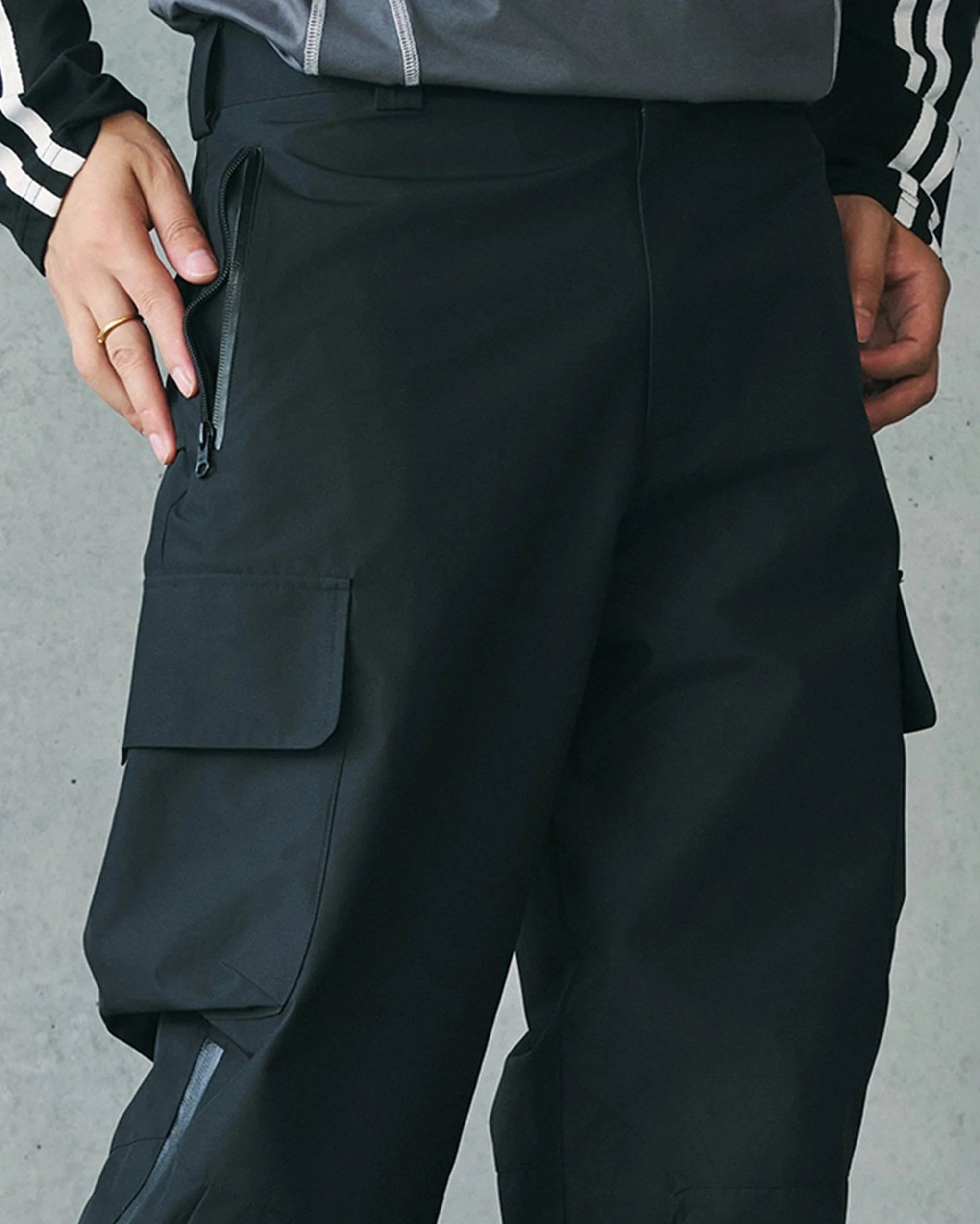 ENSHADOWER Waterproof Pleated Spliced Multi-pocket Pants