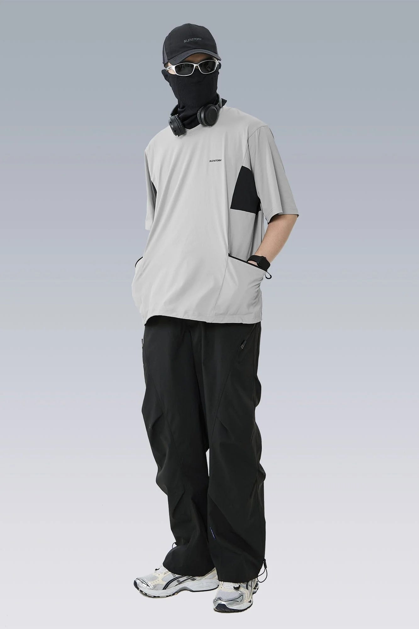 SILENSTORM Tech Panel Drawstring-Hem Quick-Dry T-Shirt