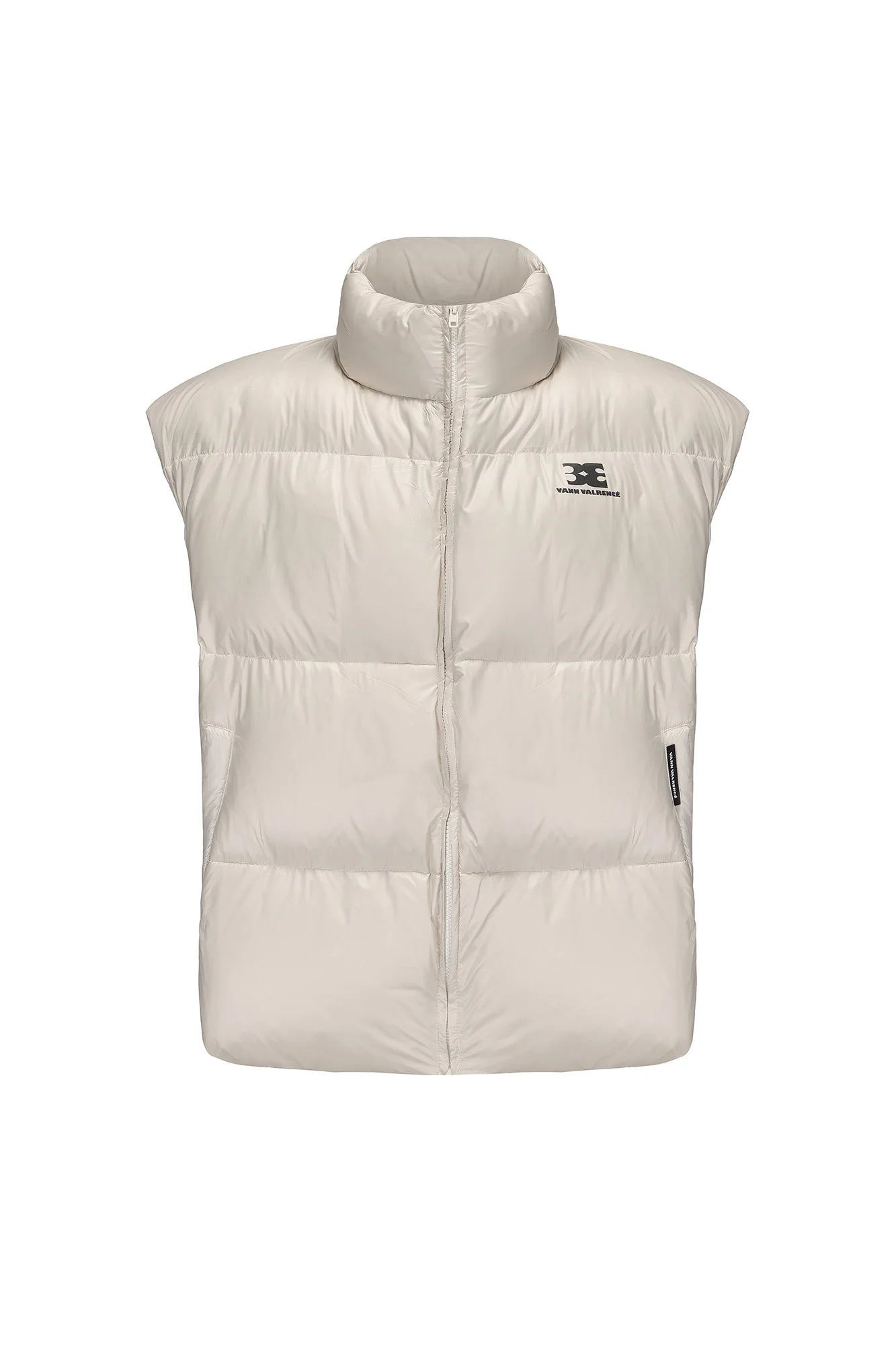 VANN VALRENCE Plain Duck Down Oversized Puffer Vest