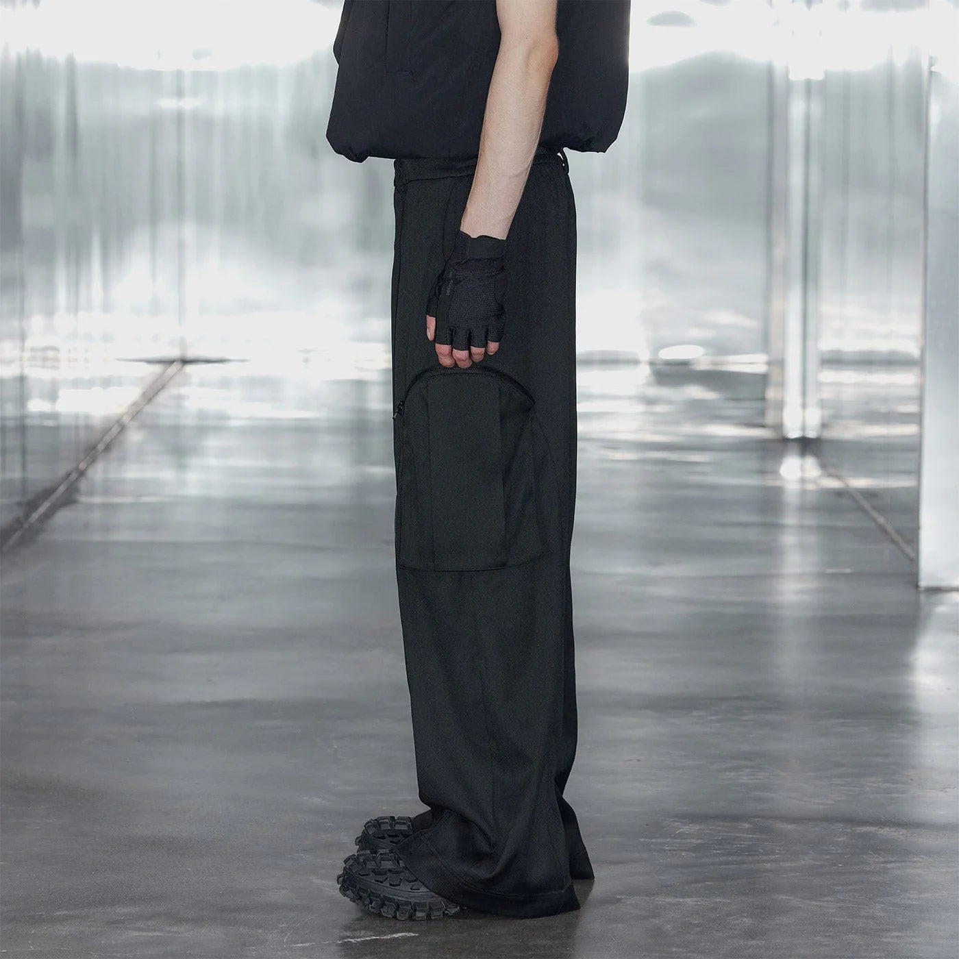 49PERCENT Embroidered Arrows Cargo Suit Pants