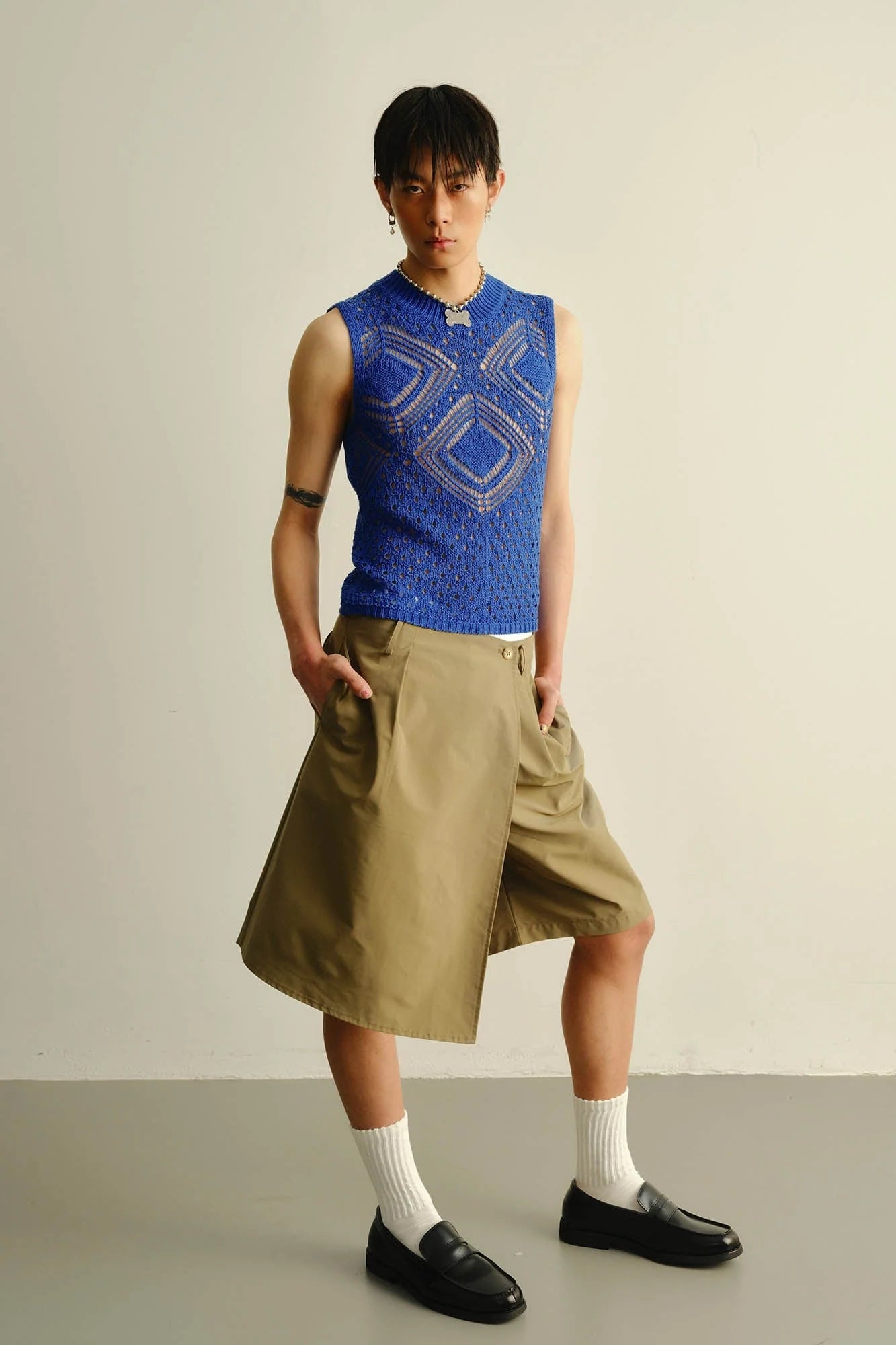 KADAKADA Geometric Crochet Vest
