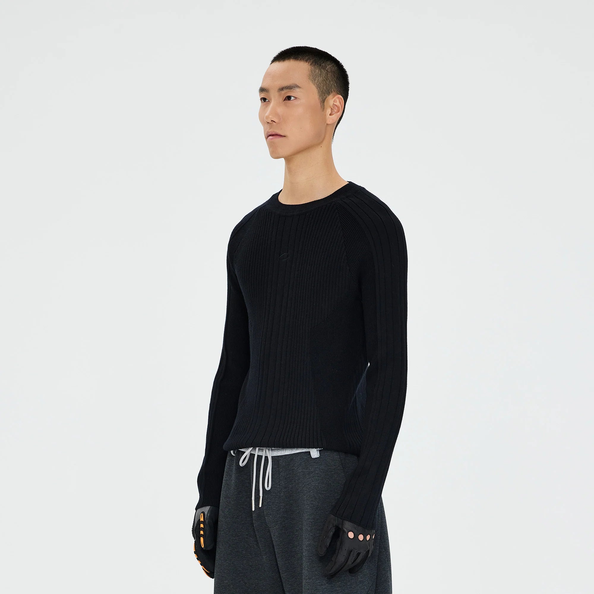 CATSSTAC Essential Slim Rib Wool-Blend Sweater