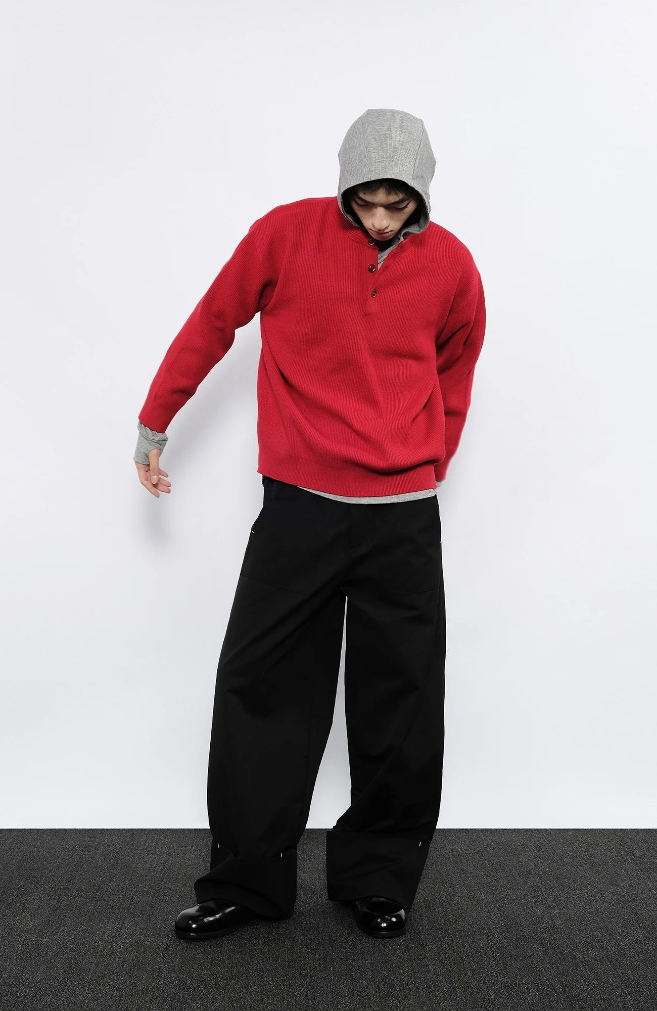 7440 37 1 Wide Cuffed Straight-Leg Pants