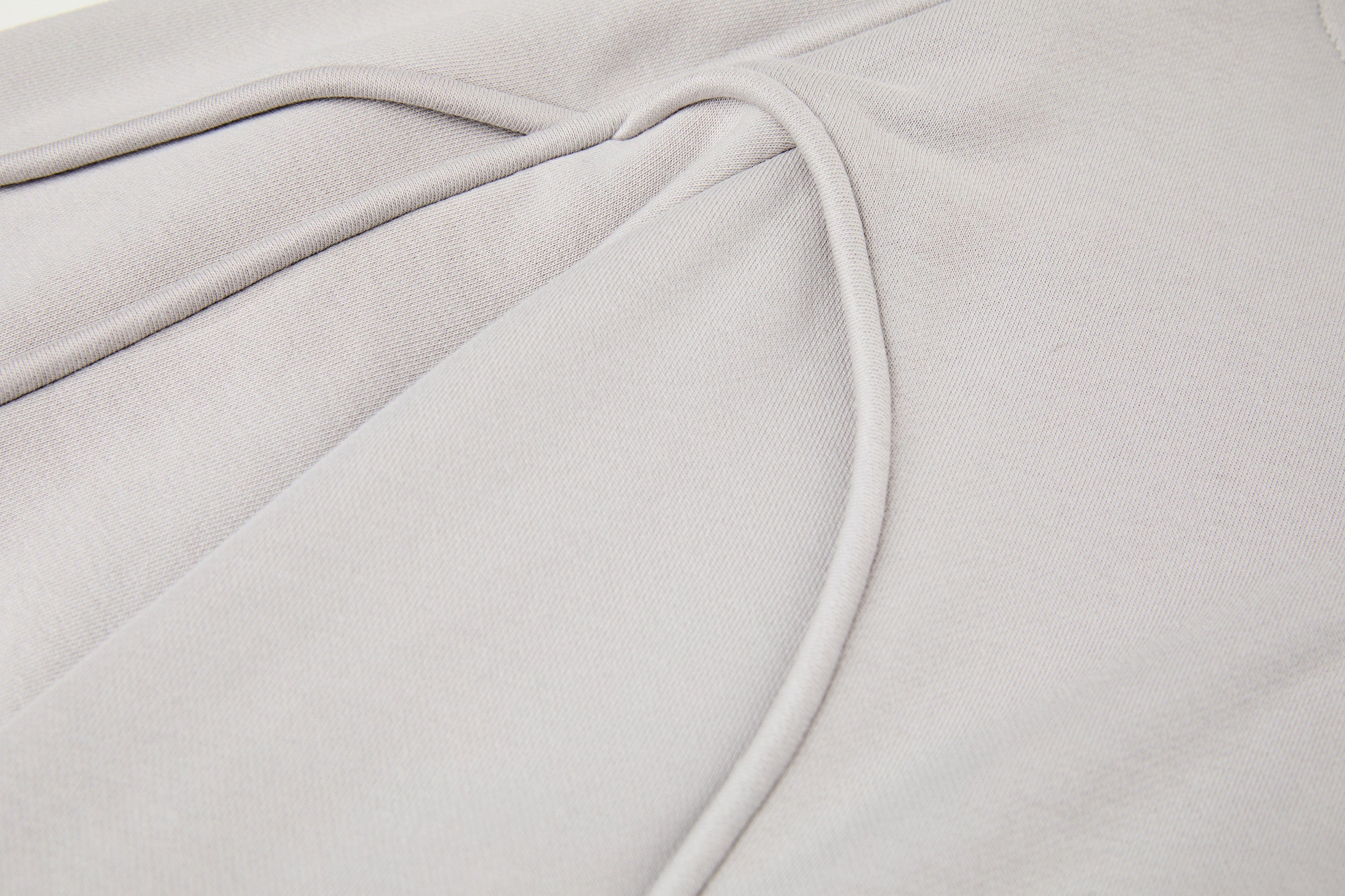 ORGANIC EMOTION Curved Panel Drawstring-Hem Zip-Up Hoodie