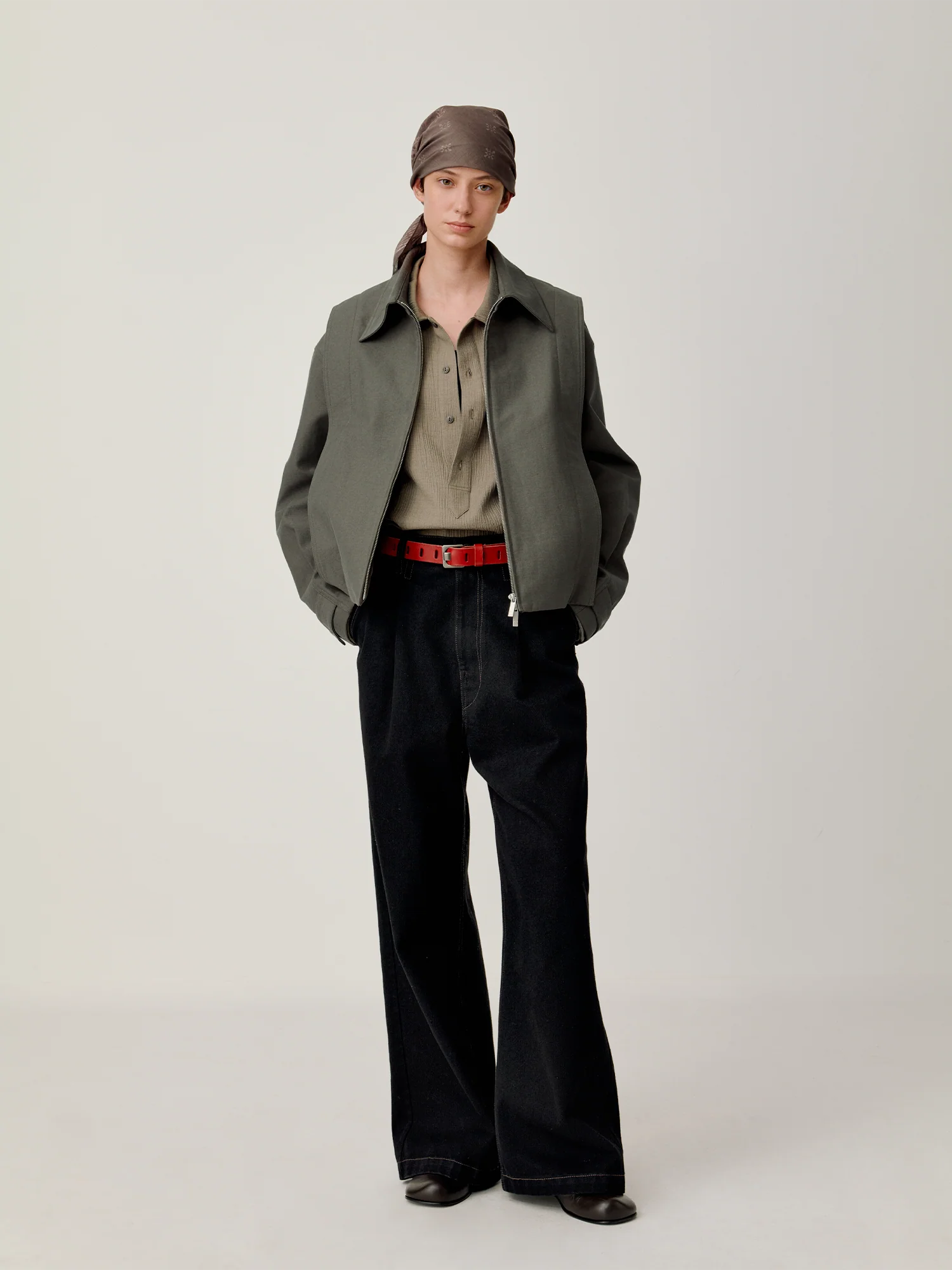 OPICLOTH Essential Structured Layered Double-Zip Jacket