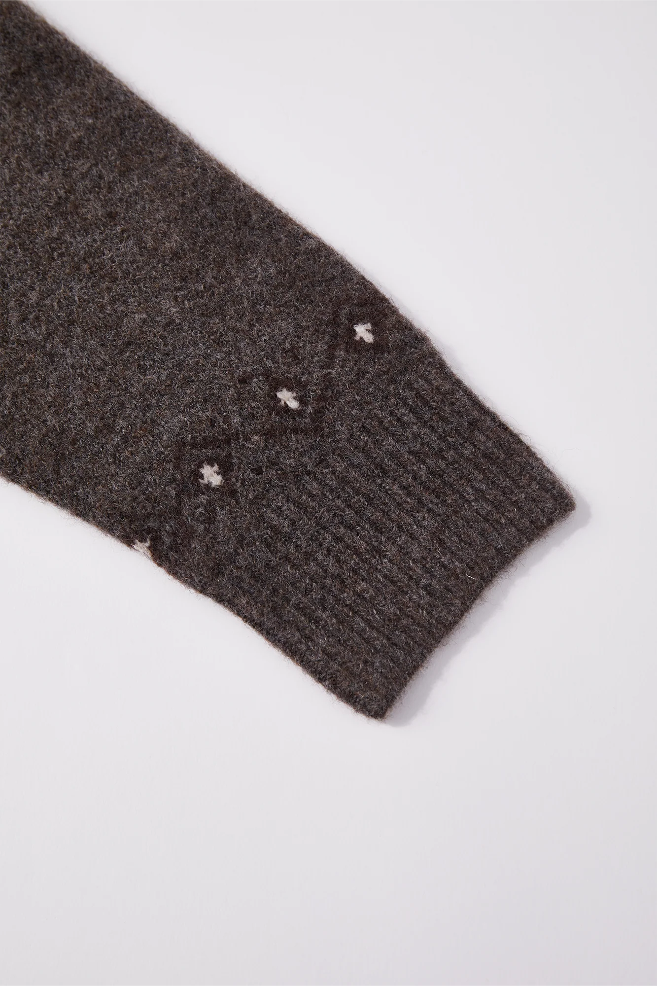OPICLOTH Fair Isle Knit Polo Sweater