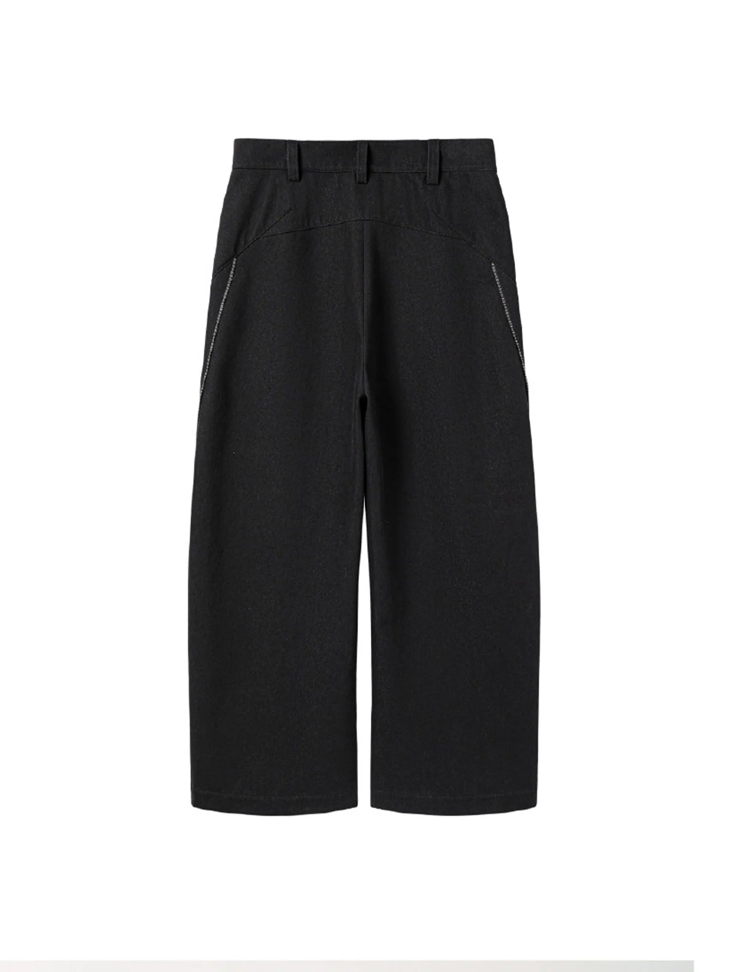 ALVNG AR ANTS Zip-Seam Wide-Leg Denim Trousers