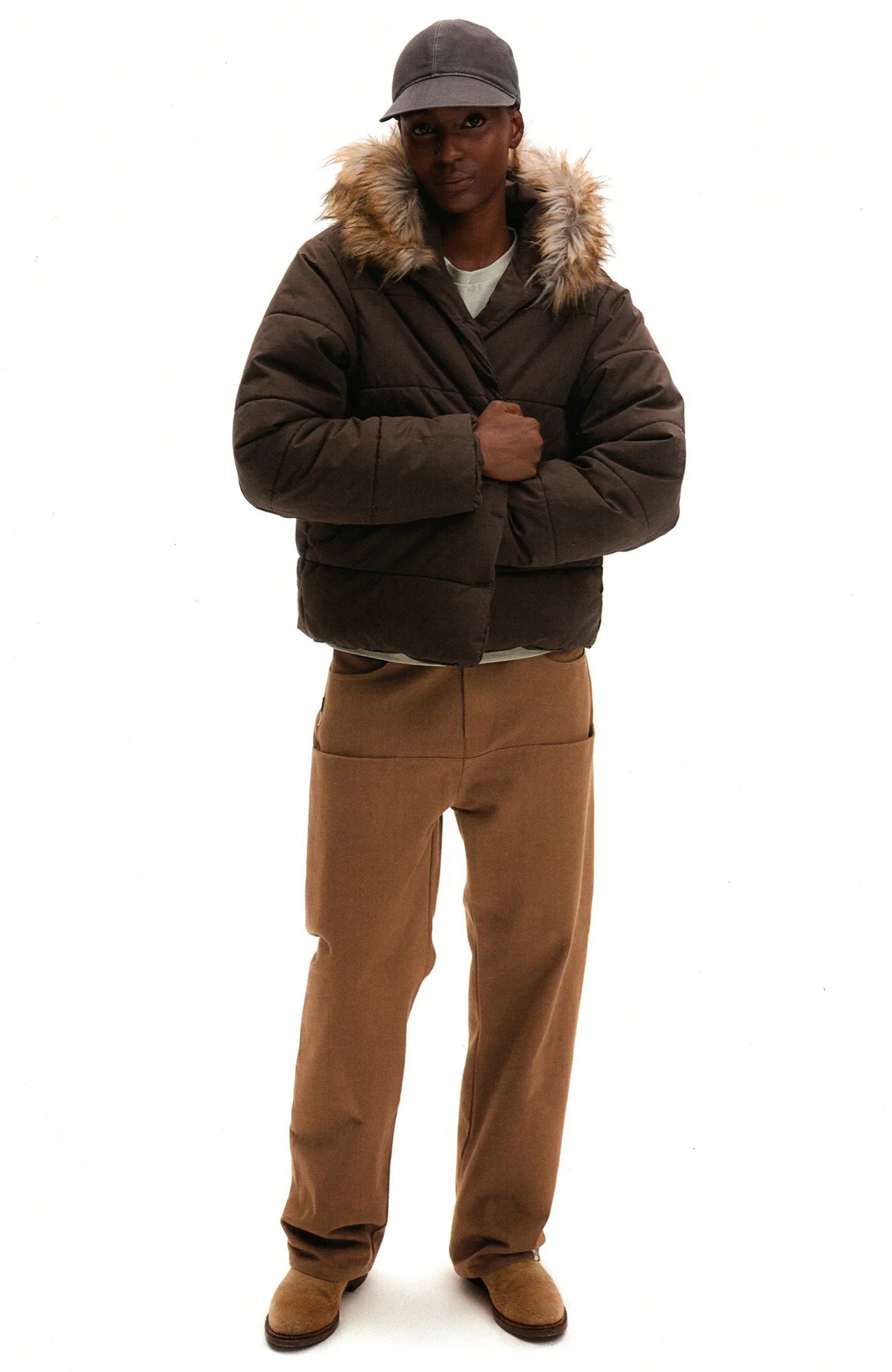 URBAN+FOREST Paneled Canvas Straight-Leg Jeans