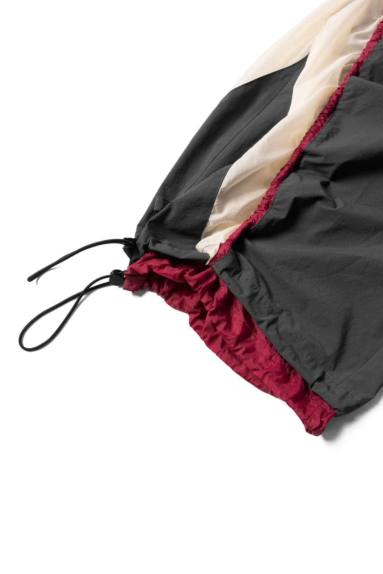 RELABEL Contrast Spliced Fold-Side Drawstring Pants