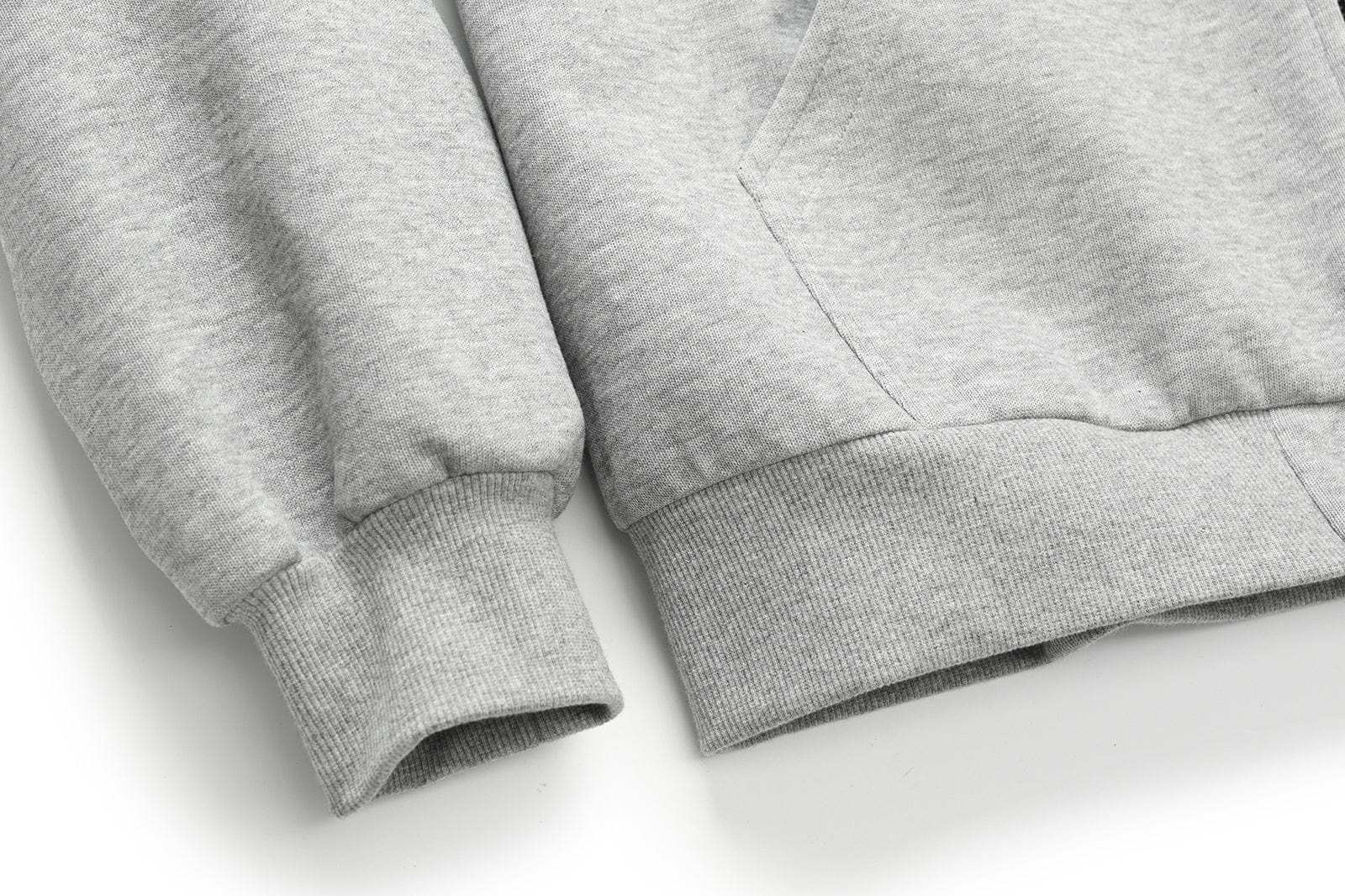 OKAYTHXBYE Houndstooth-Lined Zip-Up Hooded Jacket