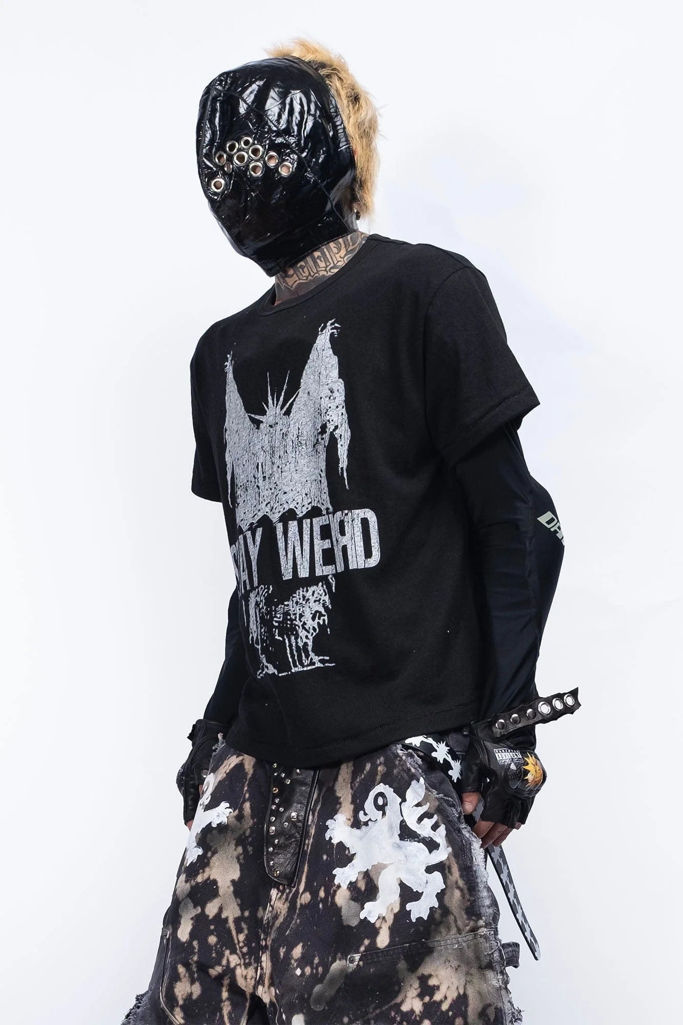FVVO Stay Weird Graphic Punk T-Shirt