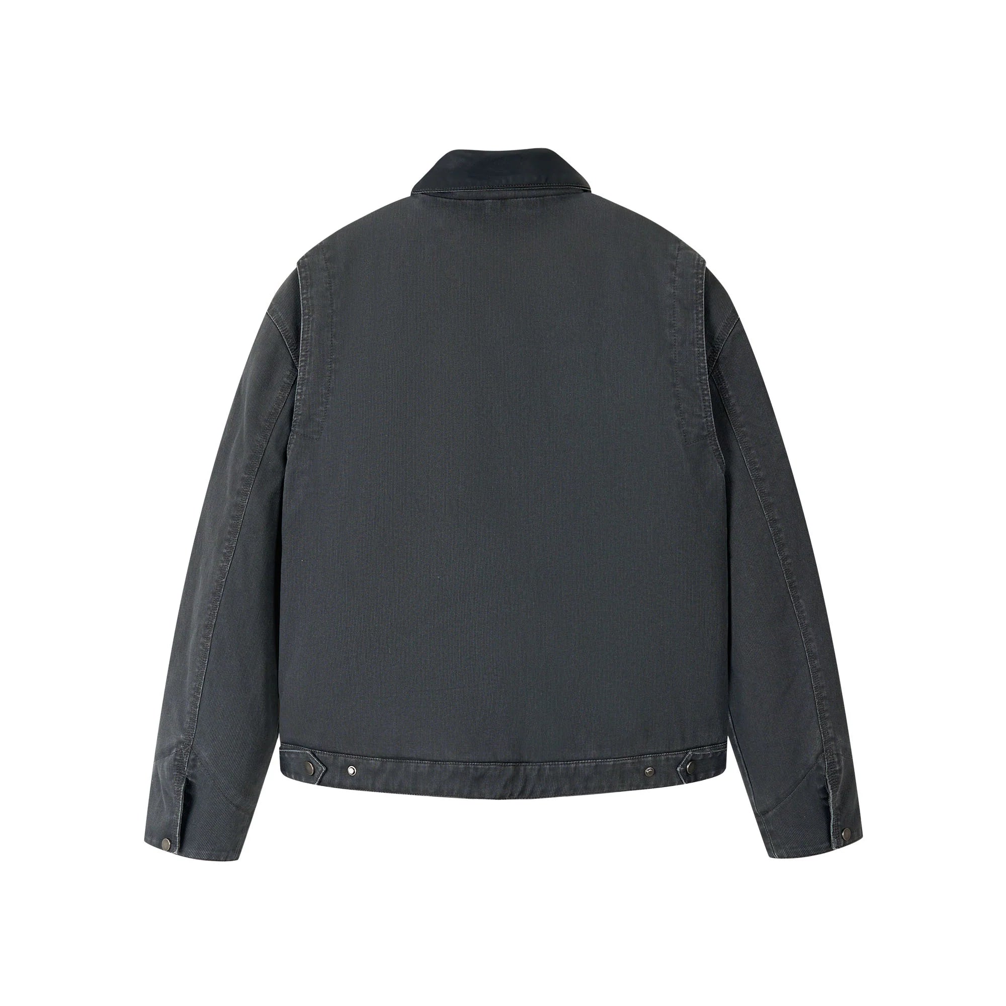 SAVAGEGROWTHWORLD Leather Collar Utility Puffer Jacket