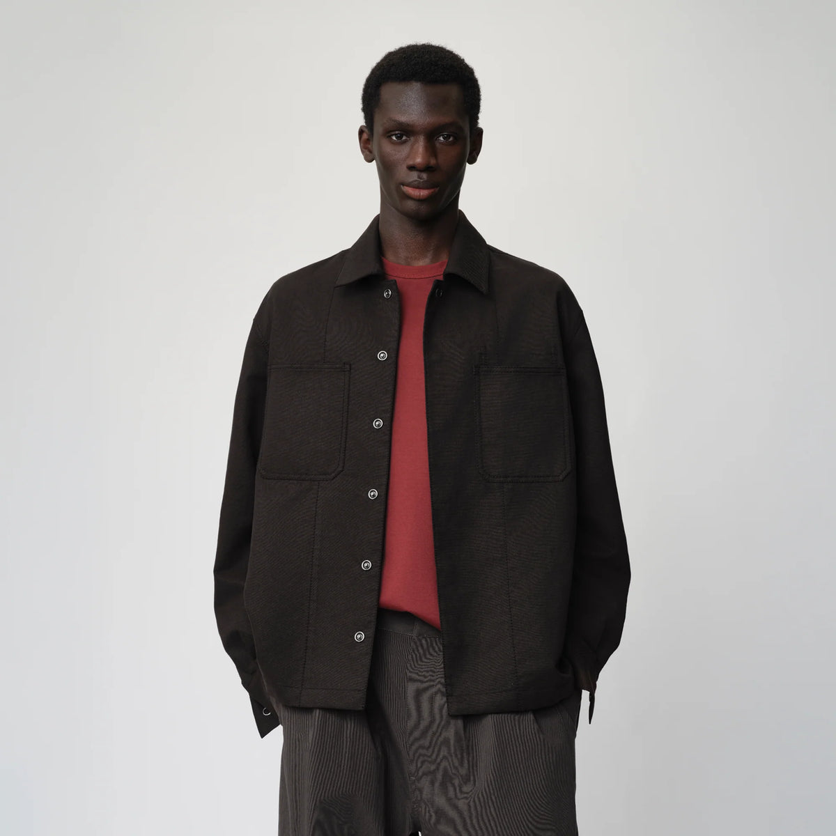 OPICLOTH Cotton-Blend Patch-Pocket Jacket