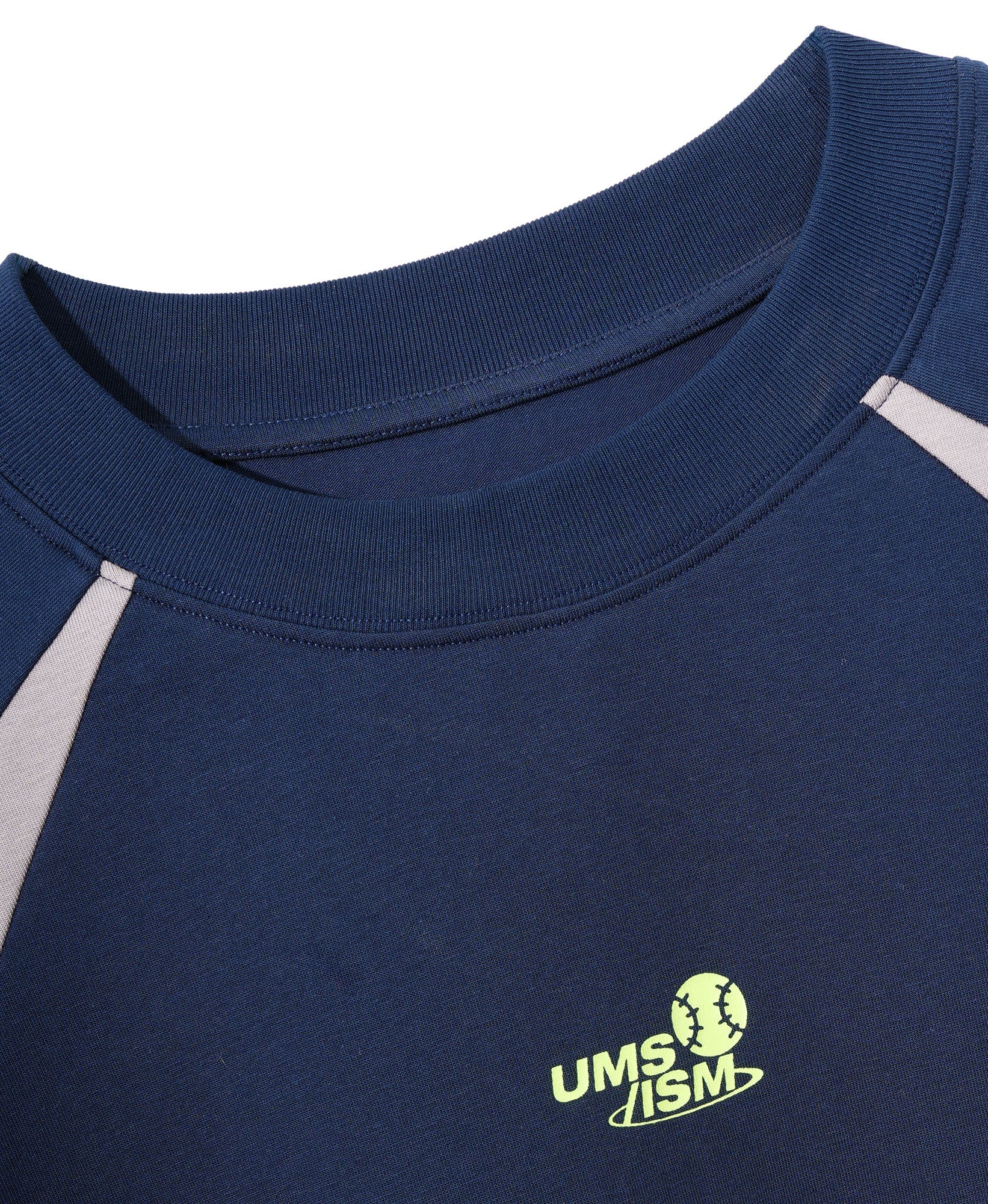 UMAMIISM Side Stripe Raglan Quick-Dry Long-Sleeve Tee
