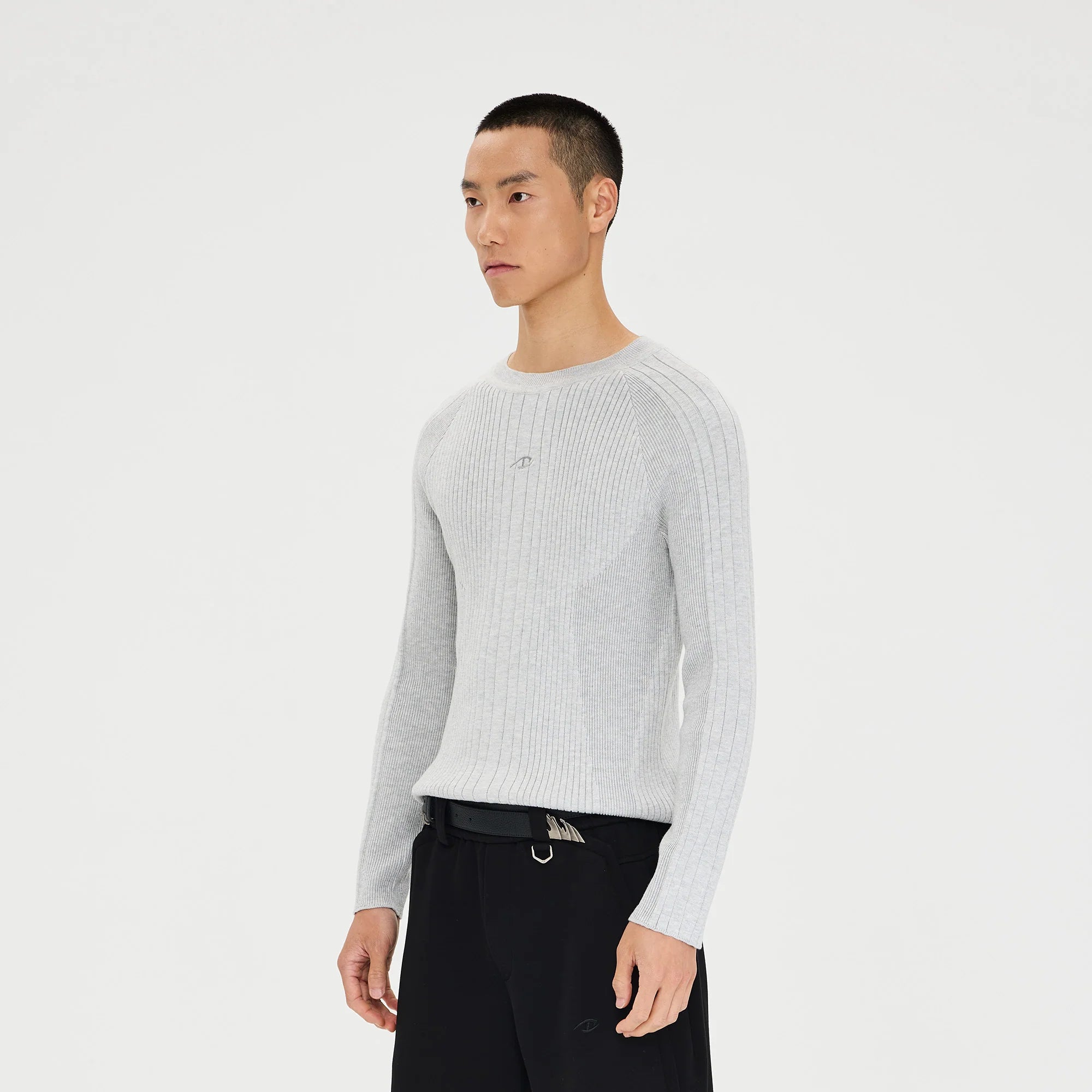 CATSSTAC Essential Slim Rib Wool-Blend Sweater