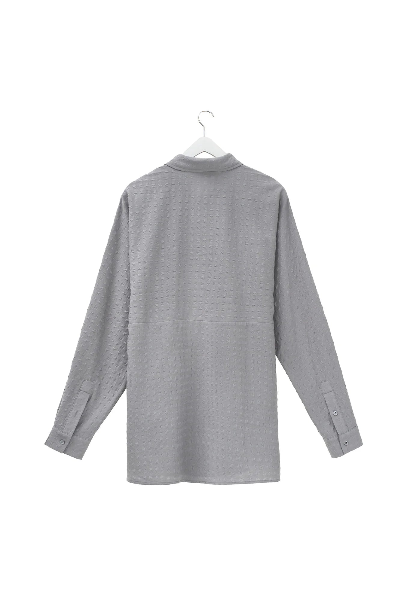 OUYANG WENJUN Drip Heart Embroidered Seersucker Shirt