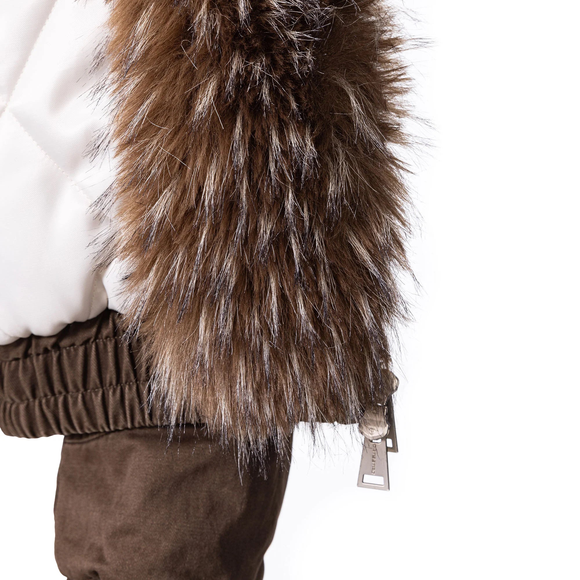 CATSSTAC Detachable Faux Fur Scarf Panel Jacket