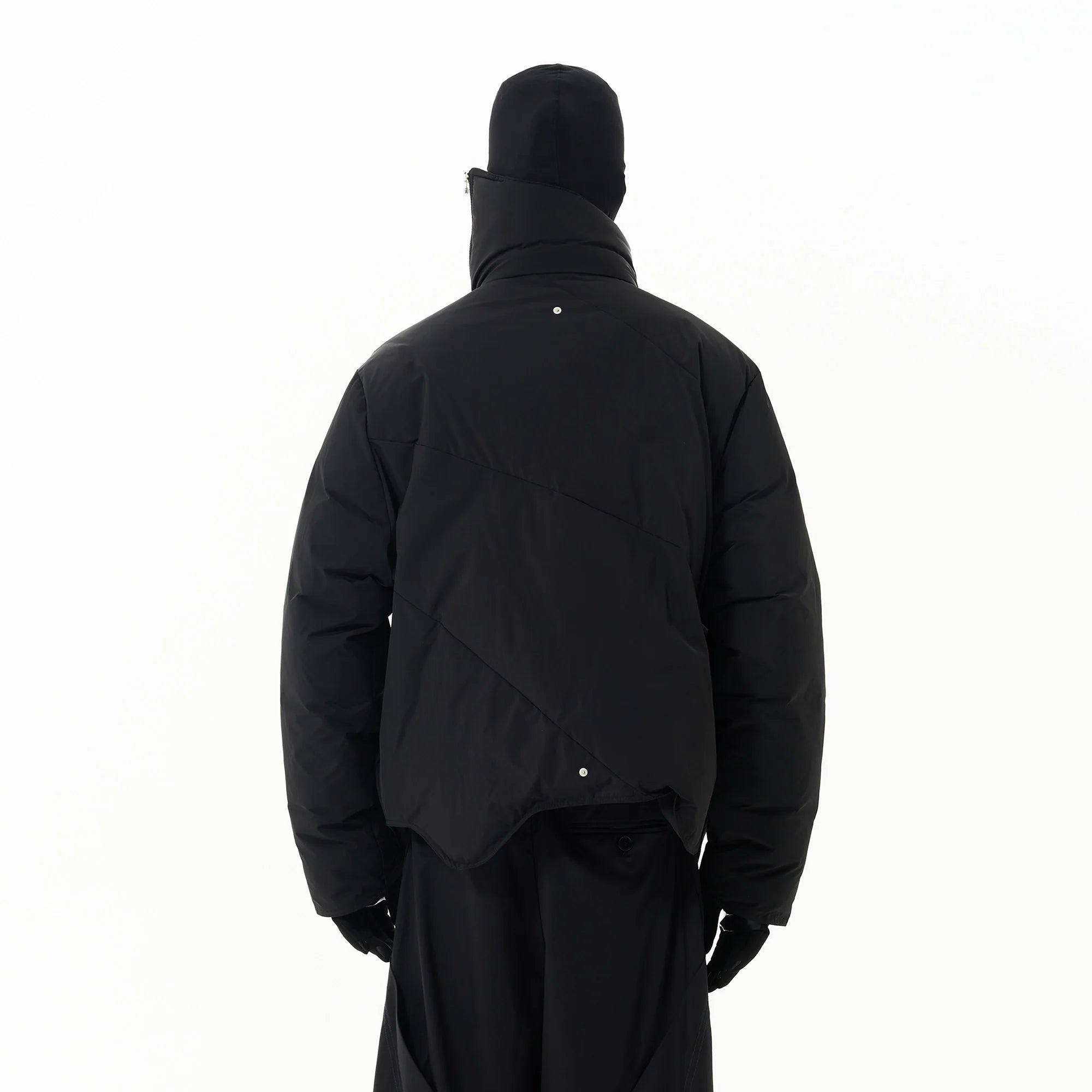 7440 37 1 Asymmetrical Zip High Neck Jacket