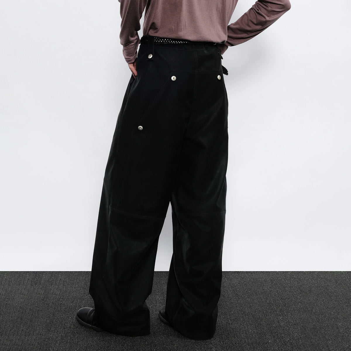 7440 37 1 Back Double-Knee PU Pants