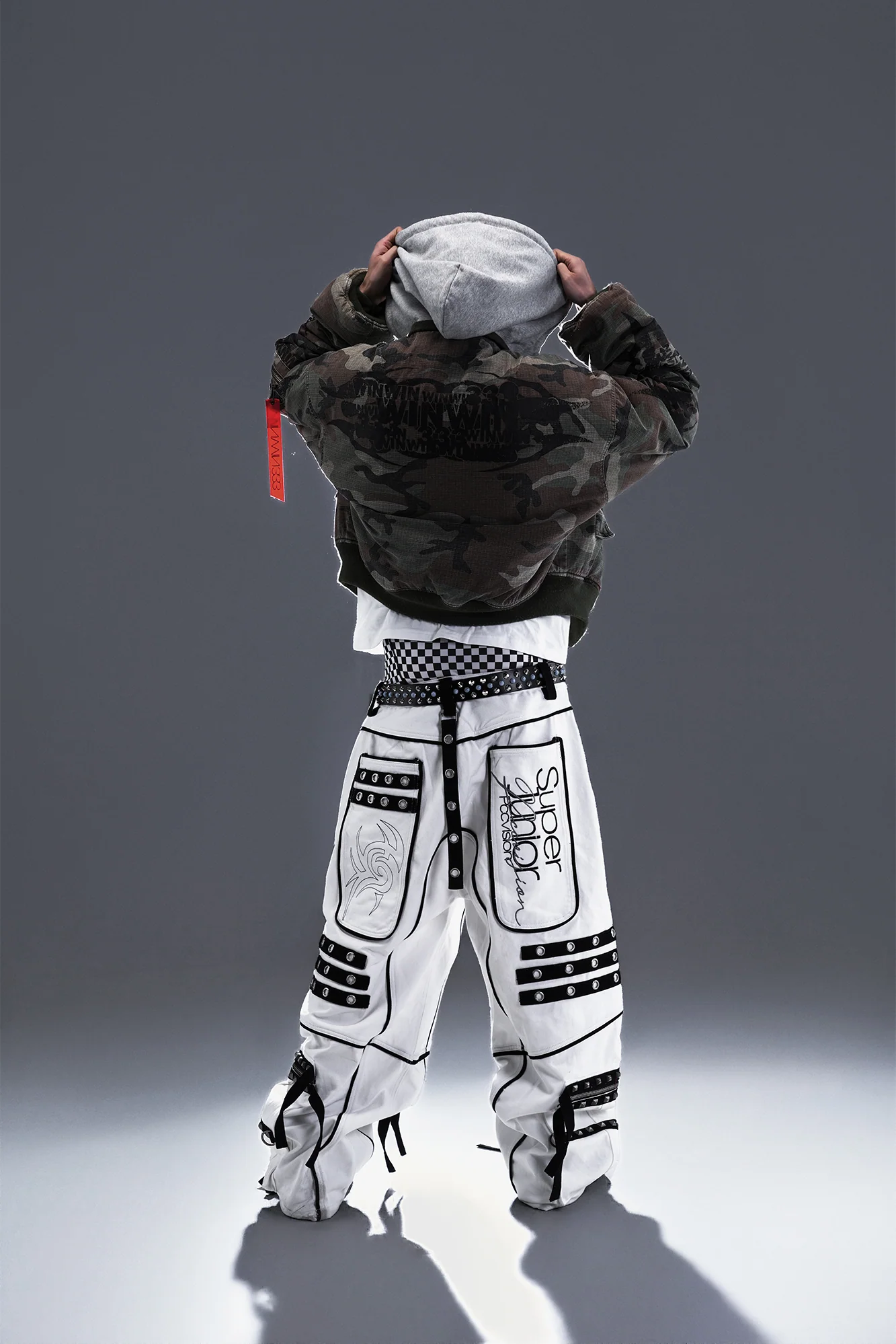 PCCVISION Detachable-Hood Camo Bomber