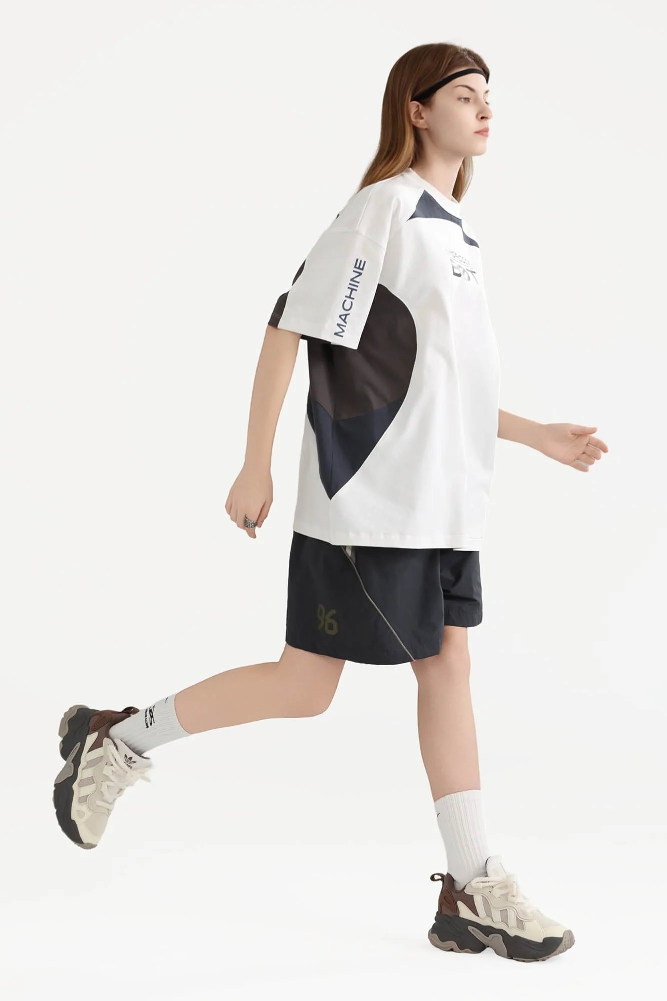 ERROR CODE ROBOT Arc Spliced Contrast T-Shirt